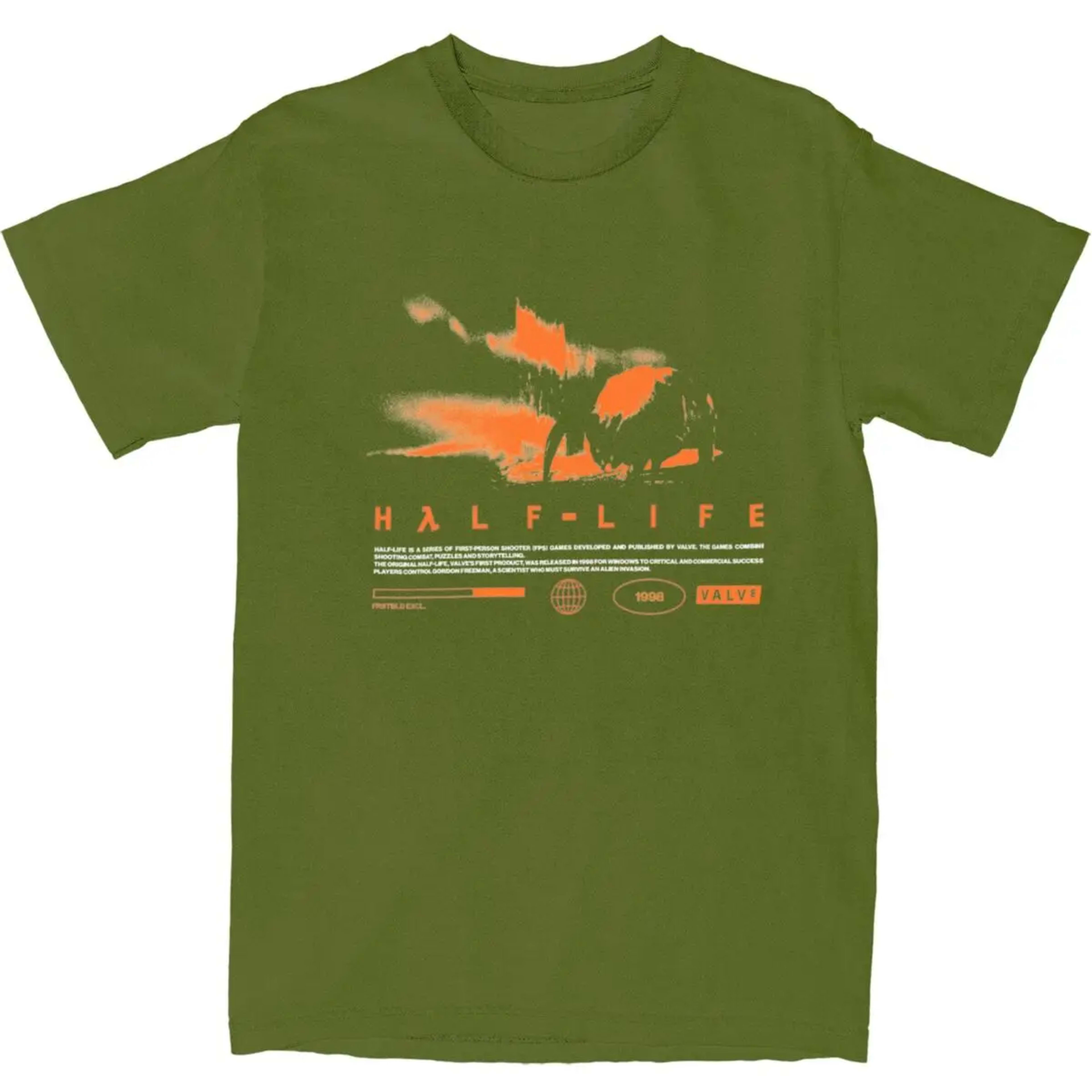 Men T Shirt Videogames HALFS LIFES V3 T-Shirts Trendy Cool Summer Tees Funny Print Pure Cotton Tops Plus Size 5XL 11