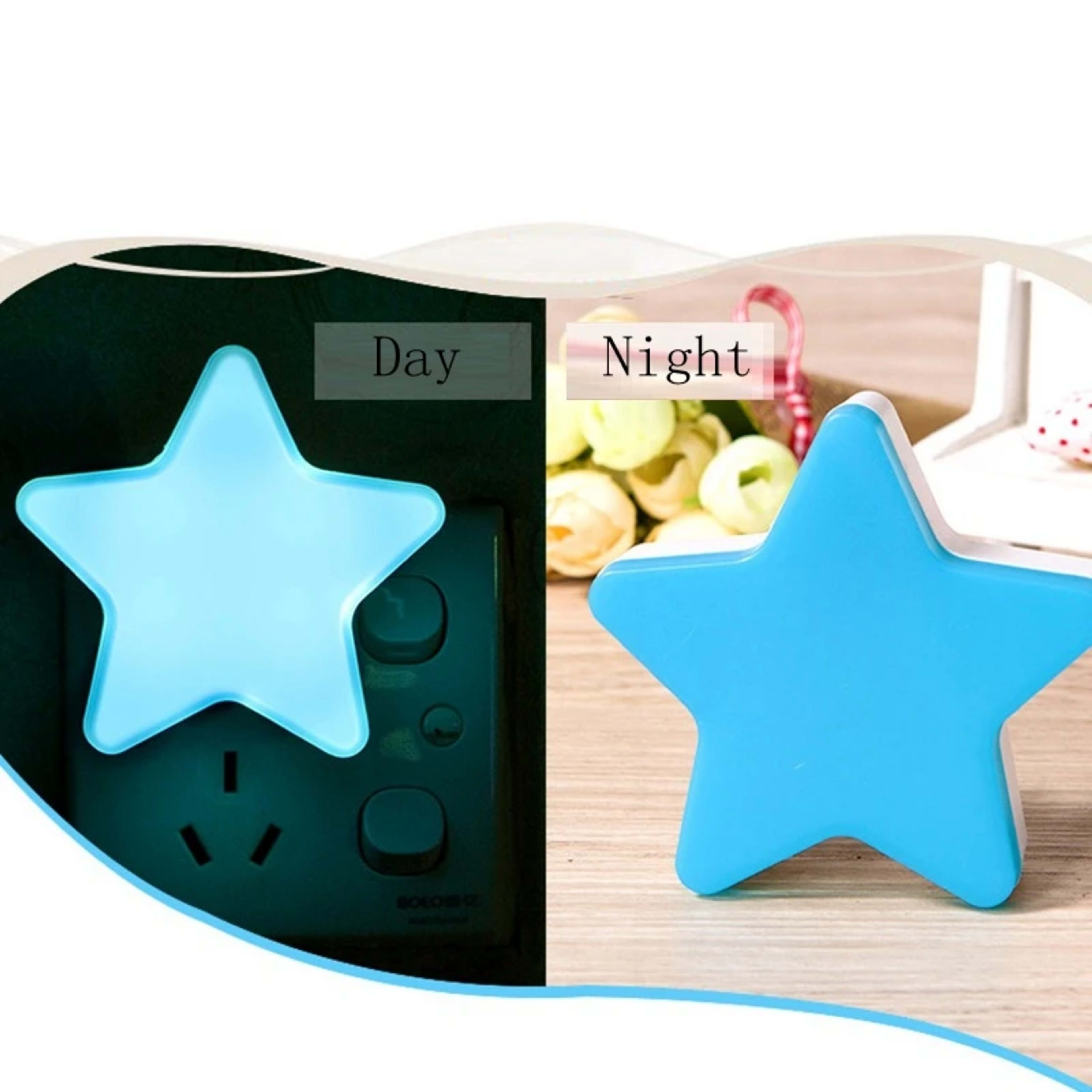 LED Stars Night Lights EU/US Plug Night Lamp Light Home Decoration Bedroom Bedside Baby Room Living Room Corridor Lighti 6