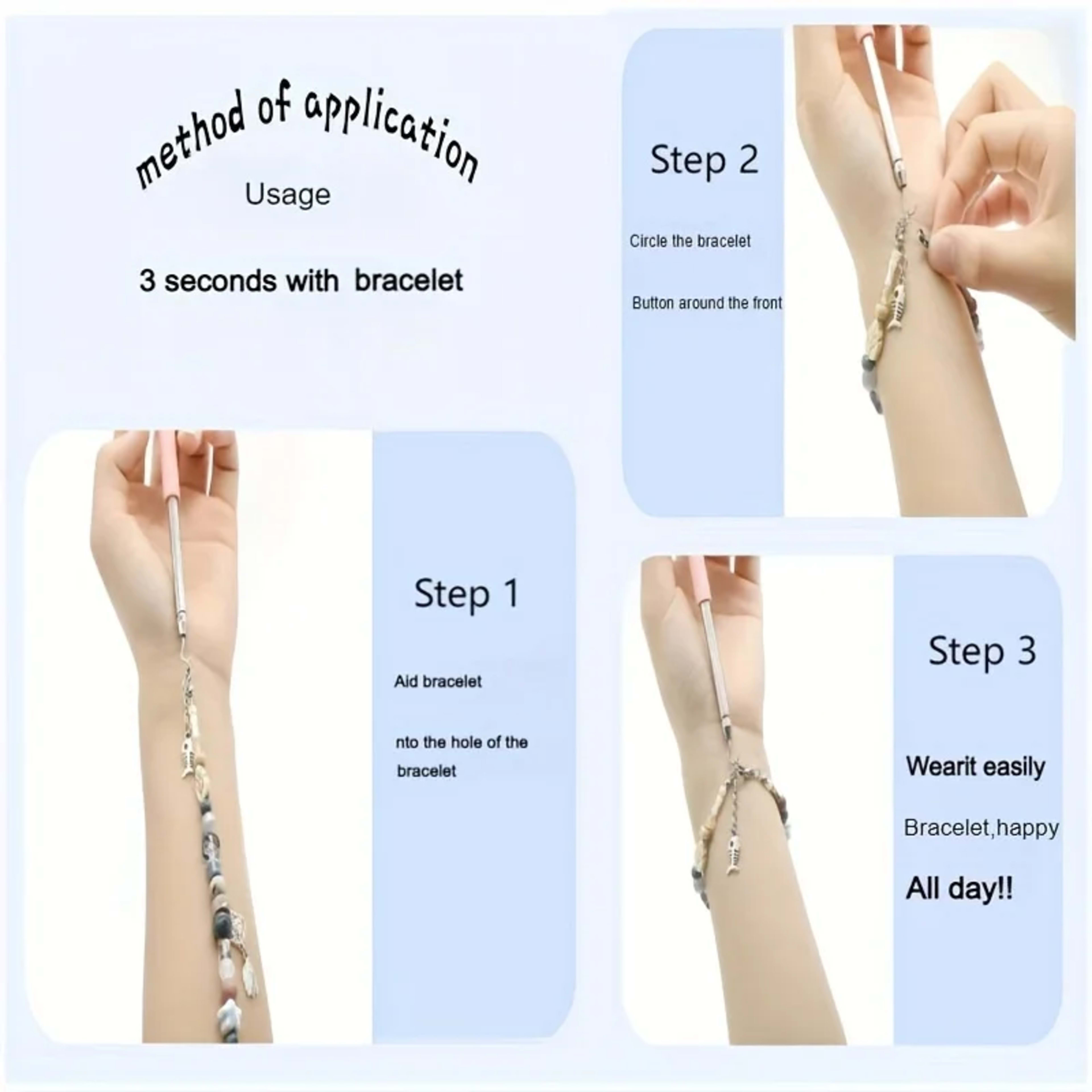 Help Wear Bracelet Tool Partner Jewelry Helper Fastening Aid Quickly Unfasten Hooking Equipment Pliers Clasps Ties Zippe 6