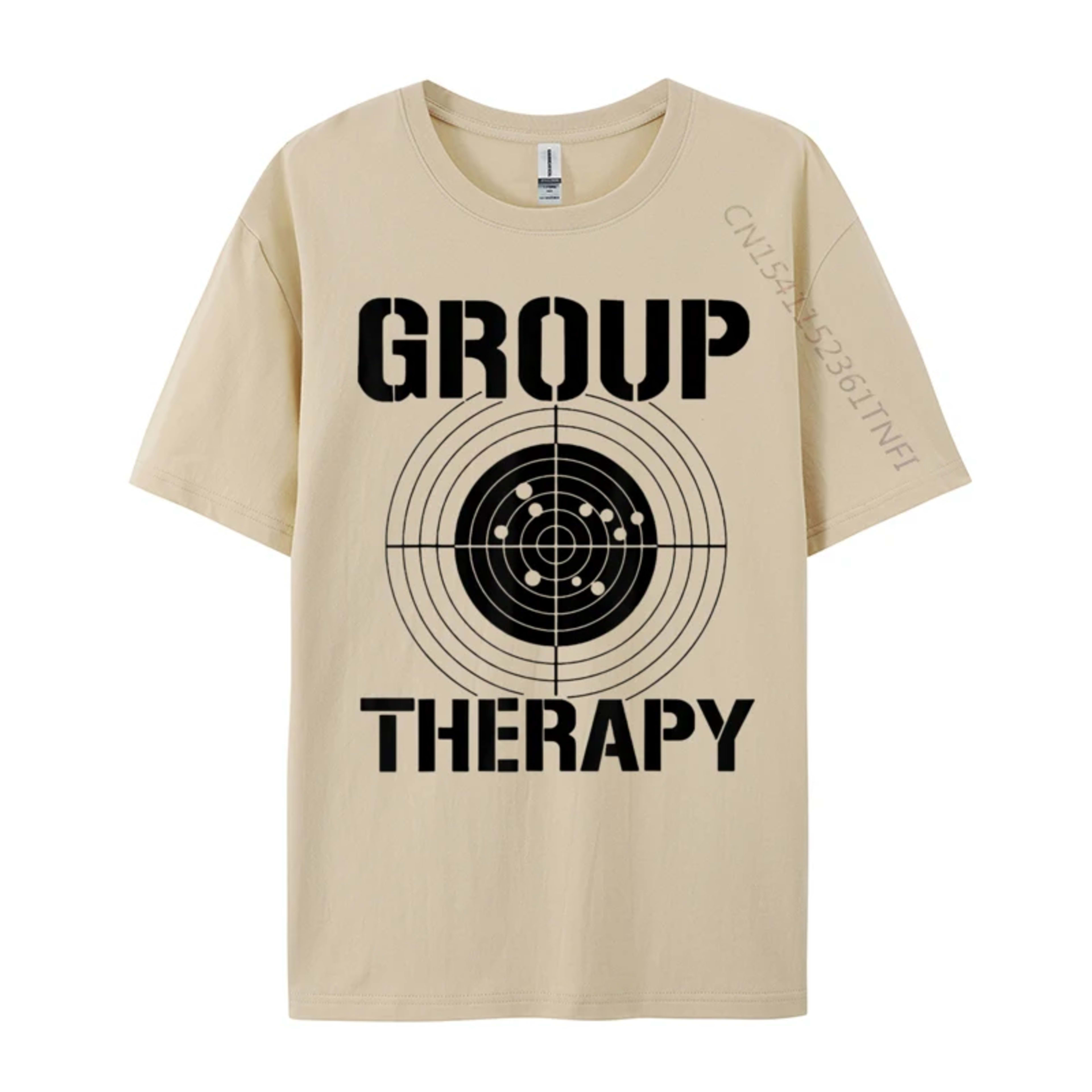 Men T-shirts Group Therapy Casual T-Shirt Retro Normal Cotton Men Tops Tees Casual Clothing Shirt Top Quality 2