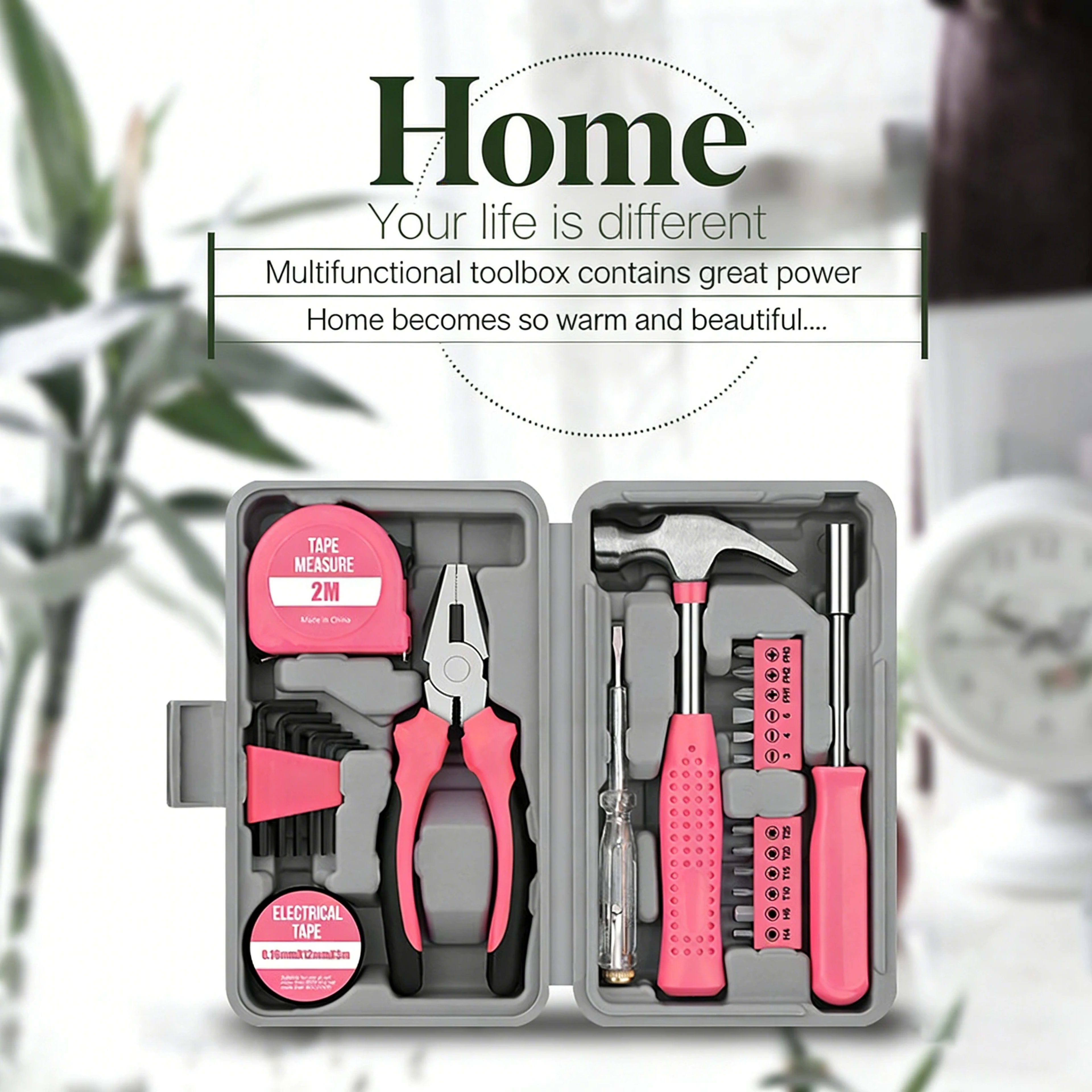 24pcs Home Tool Set All-in-one Multi-purpose DIY Kit For Household Repairs & Maintenance Multifunctional Outdoor Small T 6