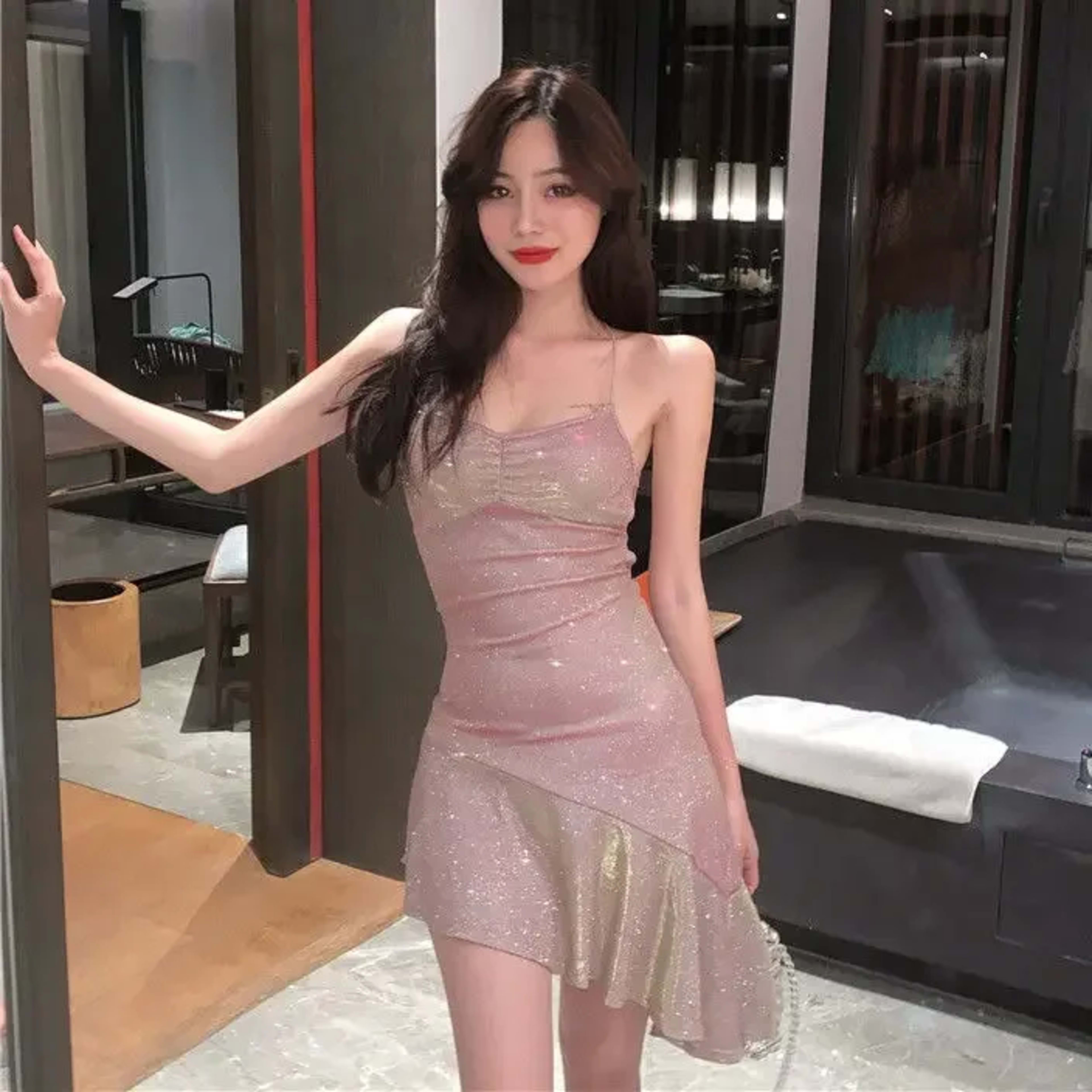 Woman Dresses Summer Dress Women's Irregular Halter Vestido De Mujer Femme Robe 2
