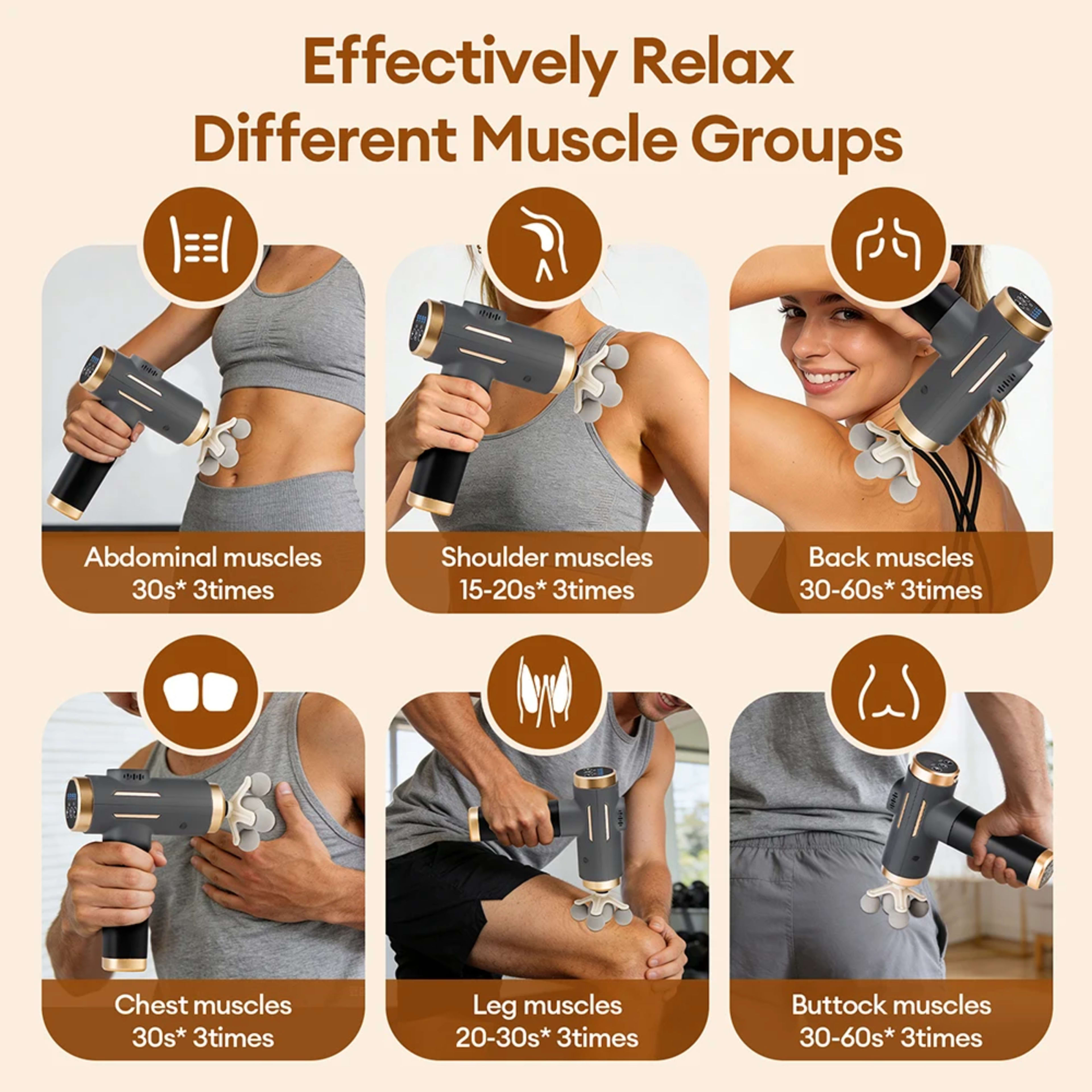 11-IN-1 Electric Massage Gun 99 Level Powerful Fascia Gun High-Frequency Vibration Body Massage Gun Arms Leg Muscle masa 2