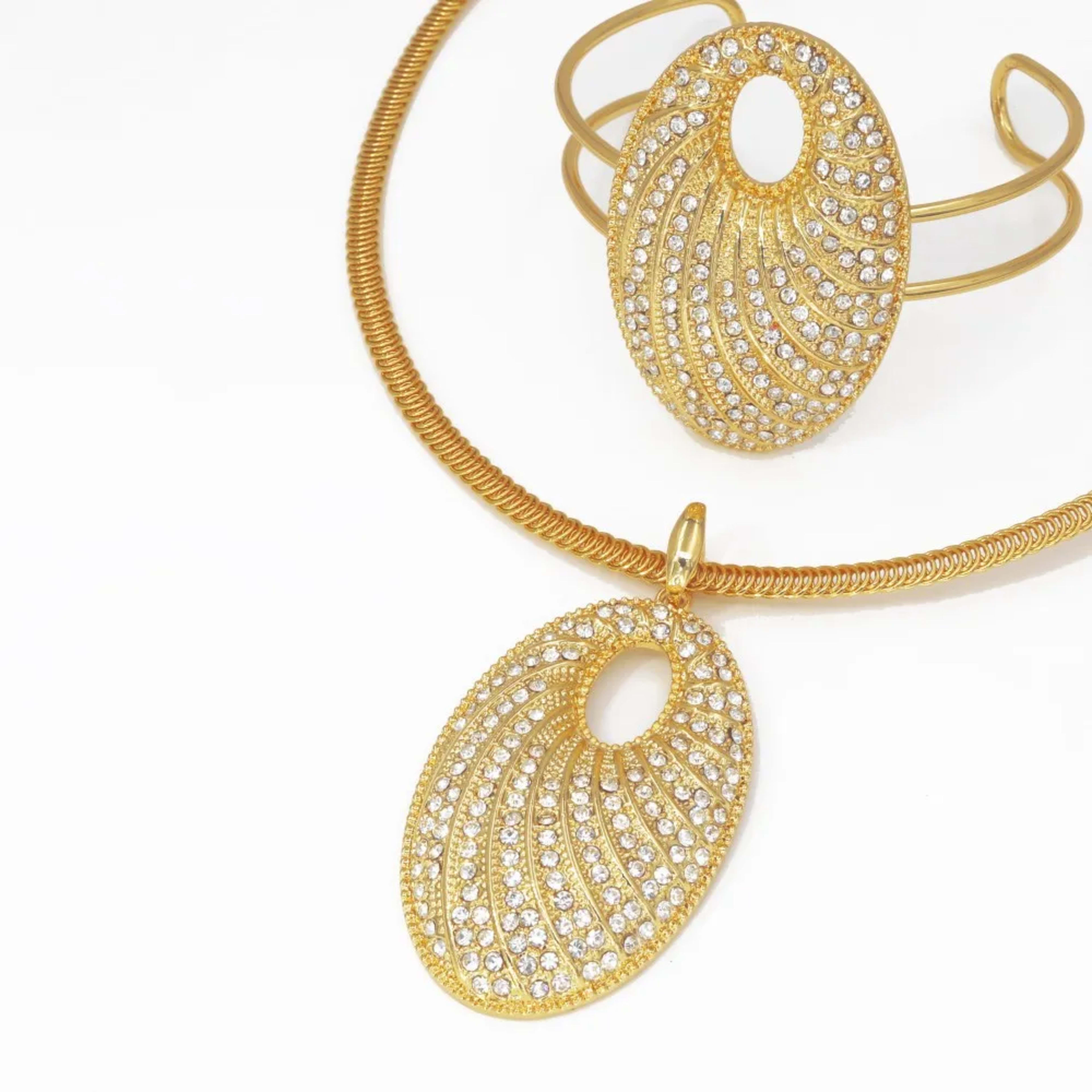 2025 New Women Jewelry Set Fine Zircon Jewellery Dubai African 18K Gold Color Wedding Party Gifts For Lover Christmas Gi 3