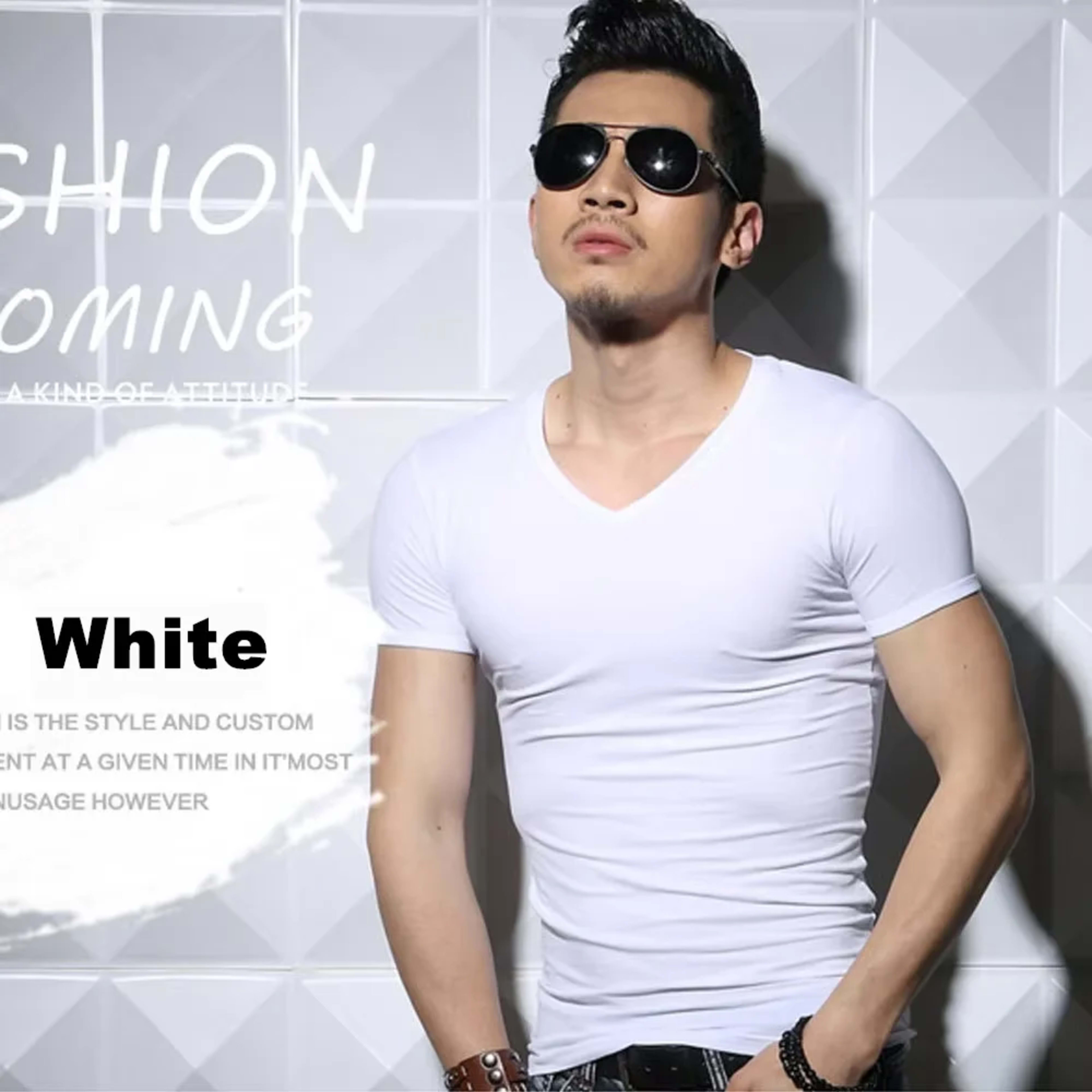 Men's T Shirt Short Sleeve Men T-Shirt O-Neck Slim Solid Color Half Sleeved Man Tops Tee Shirt 2026 MRMT Men T Shirt Clo 13
