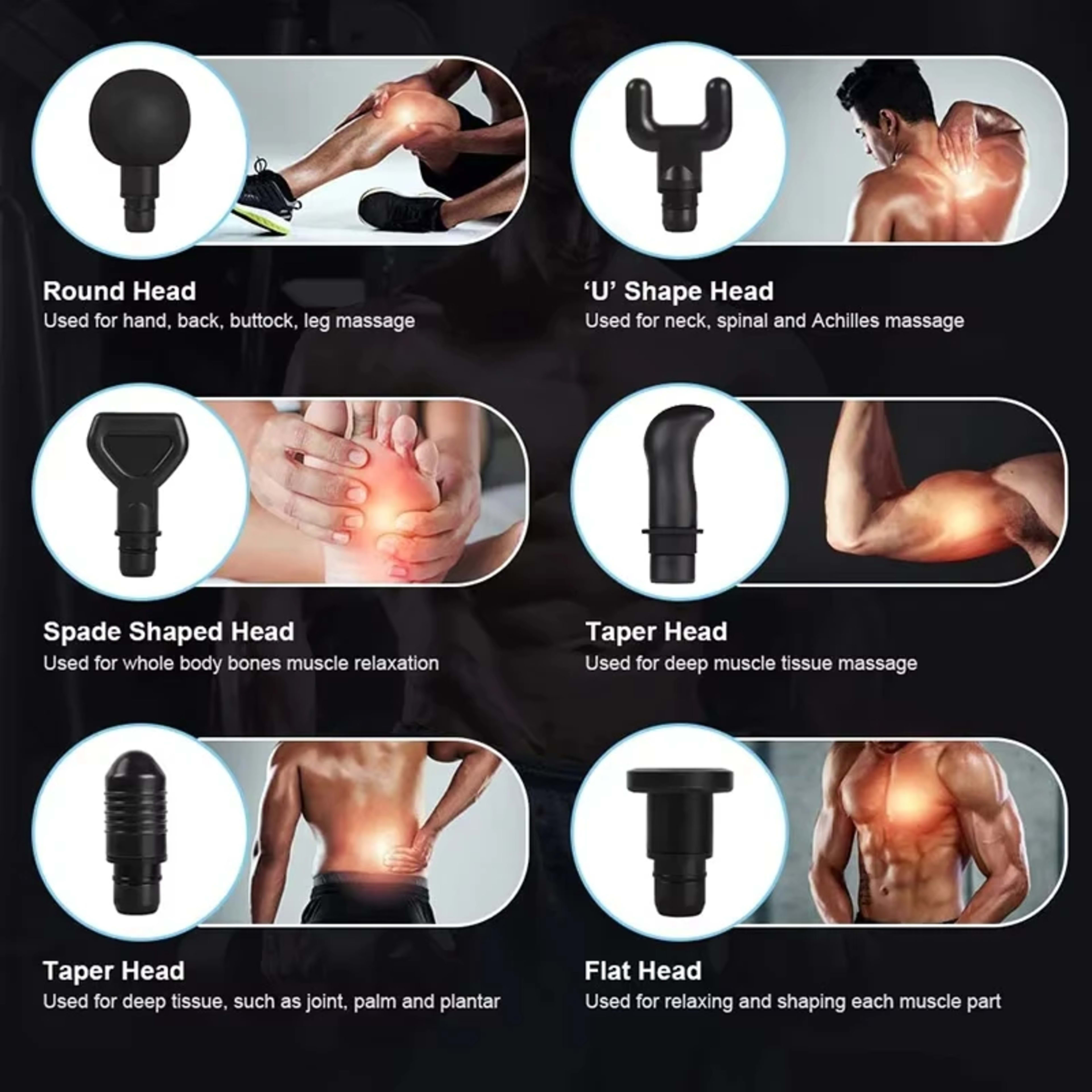 Professional Massage Gun Muscle Massager Deep Tissue Body Neck and Leg Massager Exercising Relaxation 4