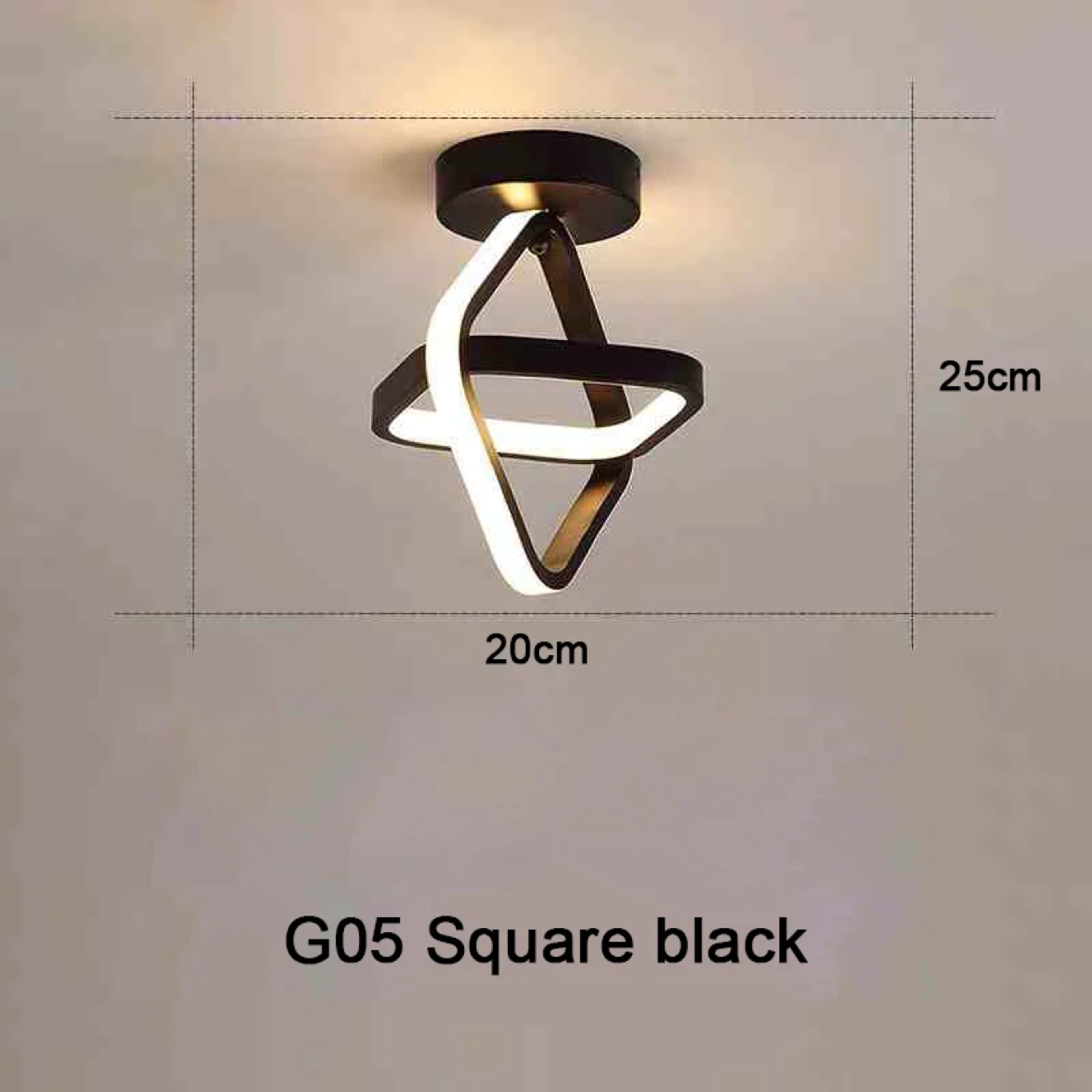 Modern LED Ceiling Light 2 Rings Creative Design Ceiling Lamp Indoor Lighting Fixtures Hallway Balcony Aisle Office Ligh 10
