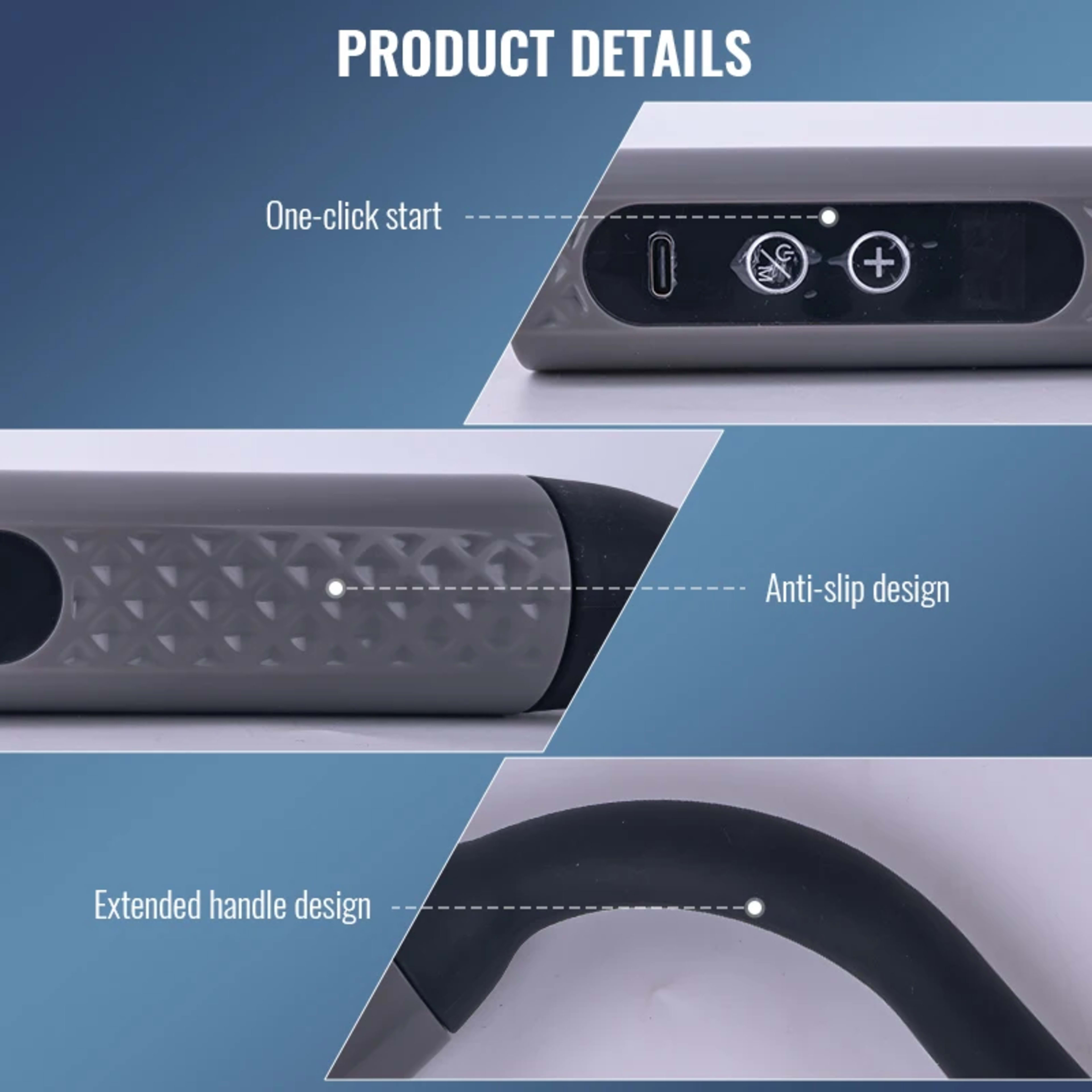 Expandable Handle Massage Gun 4 Specialized Heads For Different Muscle Groups Lightweight And Portable With Adjustable I 4