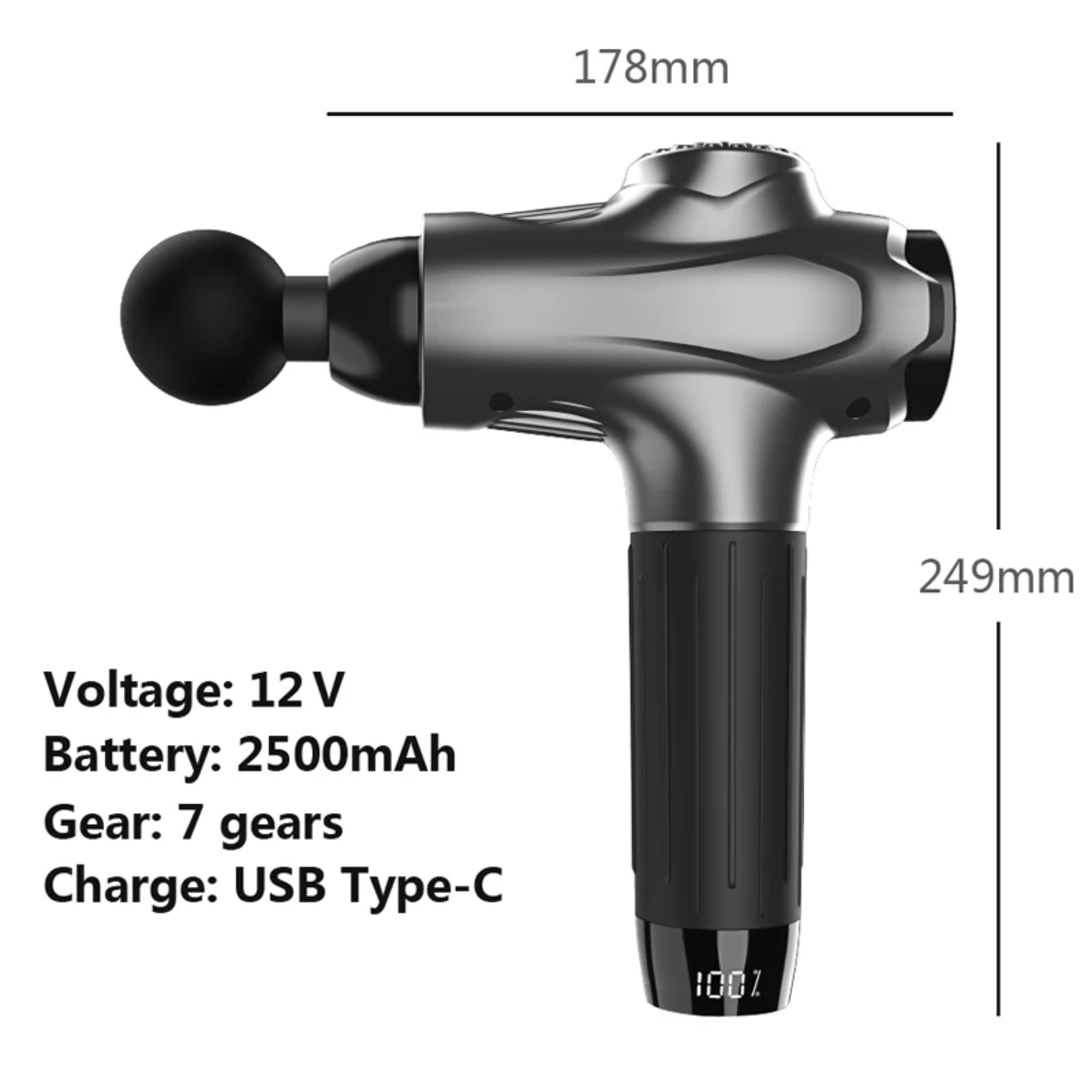 Professional Massage Guns12 Heads Smart Massage Gun For Body Neck Back Electric Handheld Fascia Gun Muscle Relaxation Ma 6