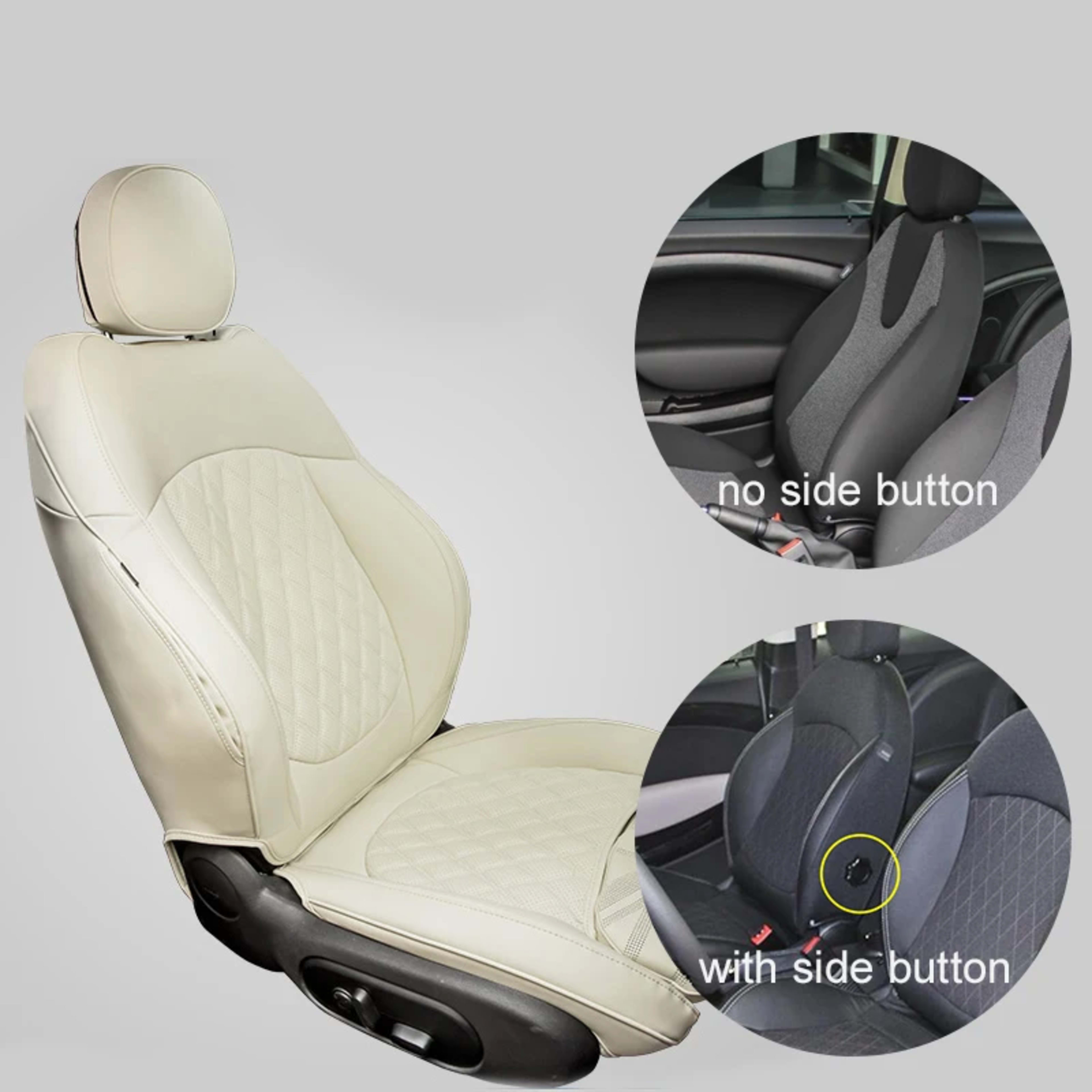 Car Accessories for MINI Cooper R50 R53 HATCHBACK R55 Clubman R56 R57 CABRIO R60 Countryman Custom  Seat Covers Leather 