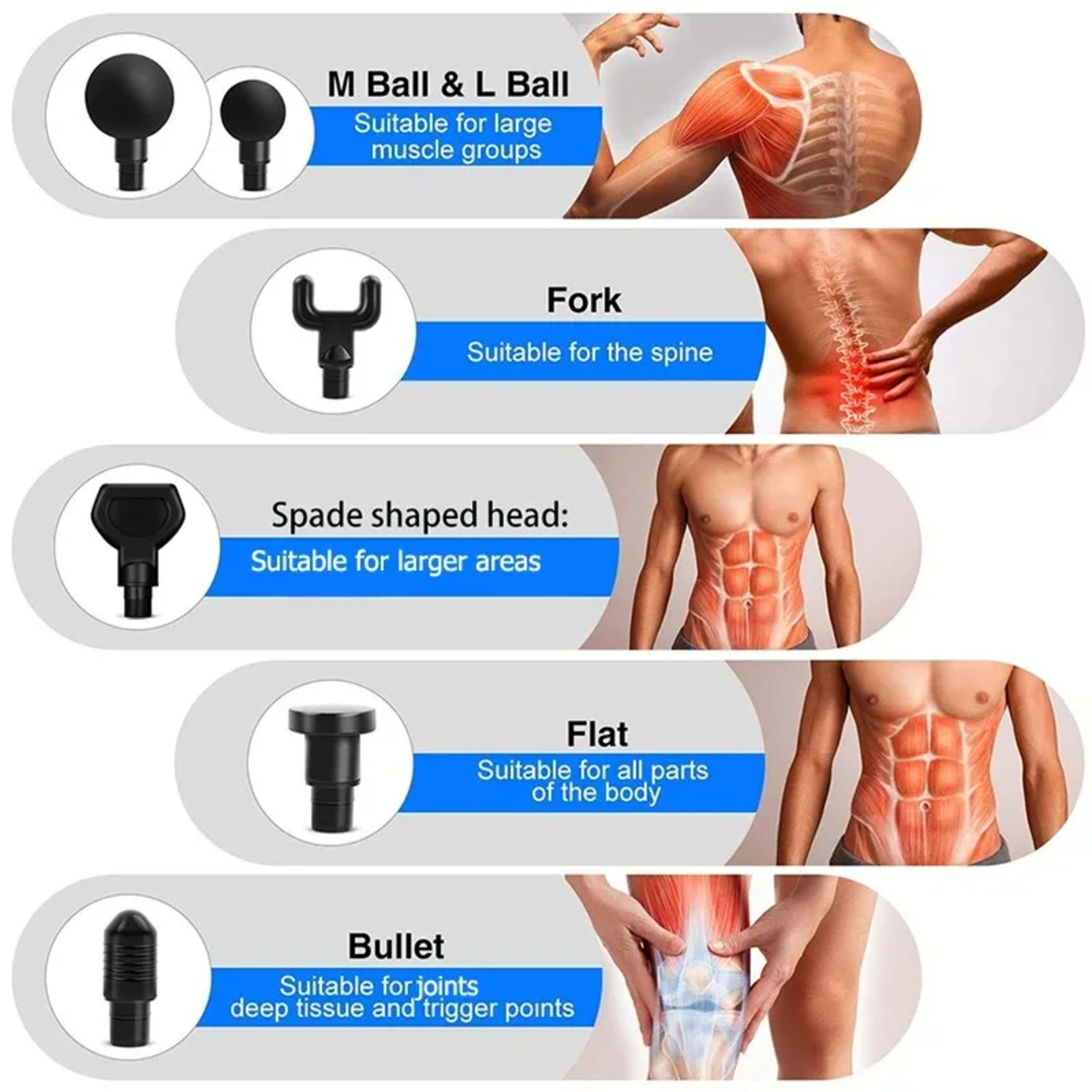 Massage Gun Muscle Relaxation Deep Tissue Massager Dynamic Vibrator Back Portable Handheld Display Fascia Gun Massage 5