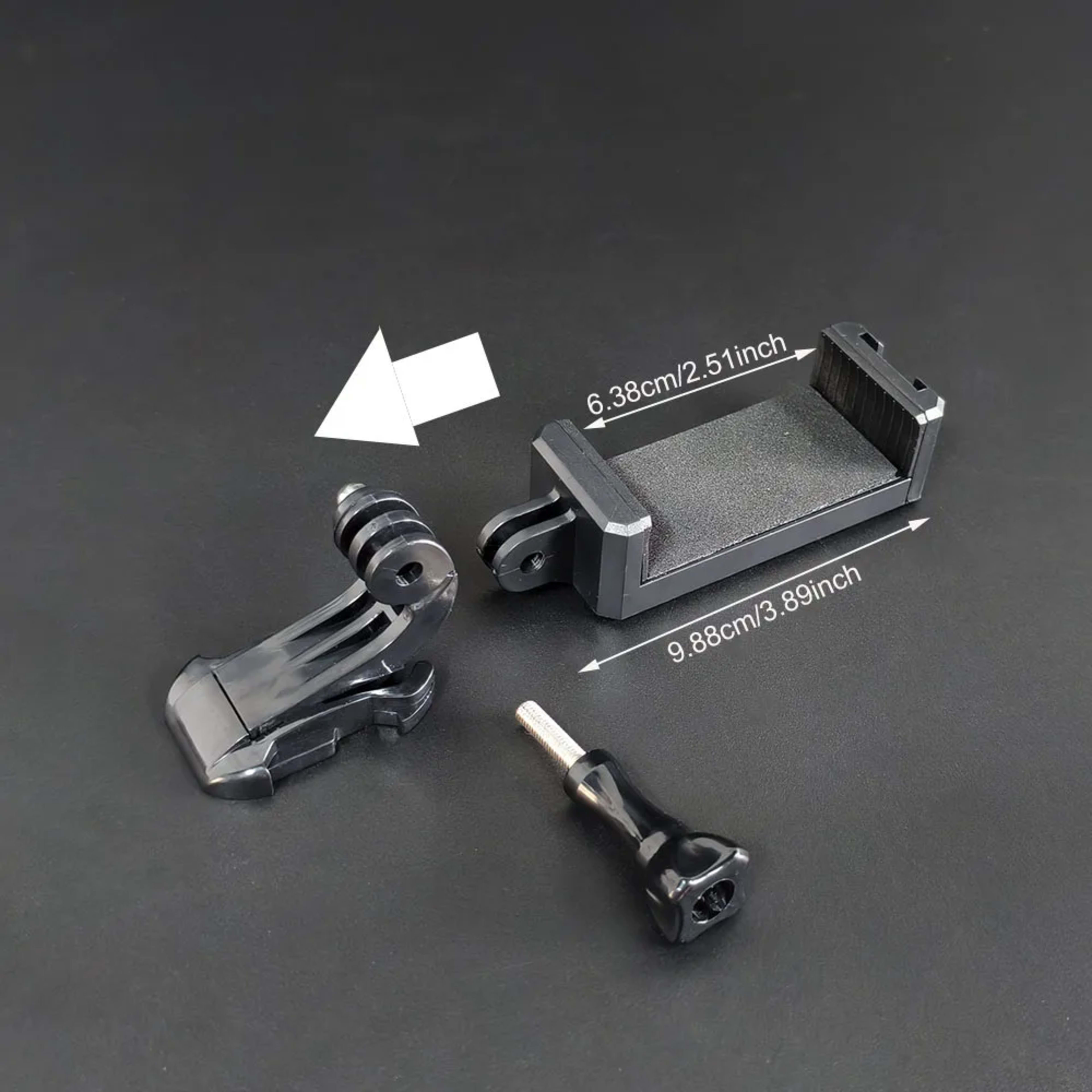 Accessories Kit Phone Holder Clip J-HOOK Base Screw Mount for Mobile Phone smartphone for Gopro Hero 13 12 11 10 9 8 for 3