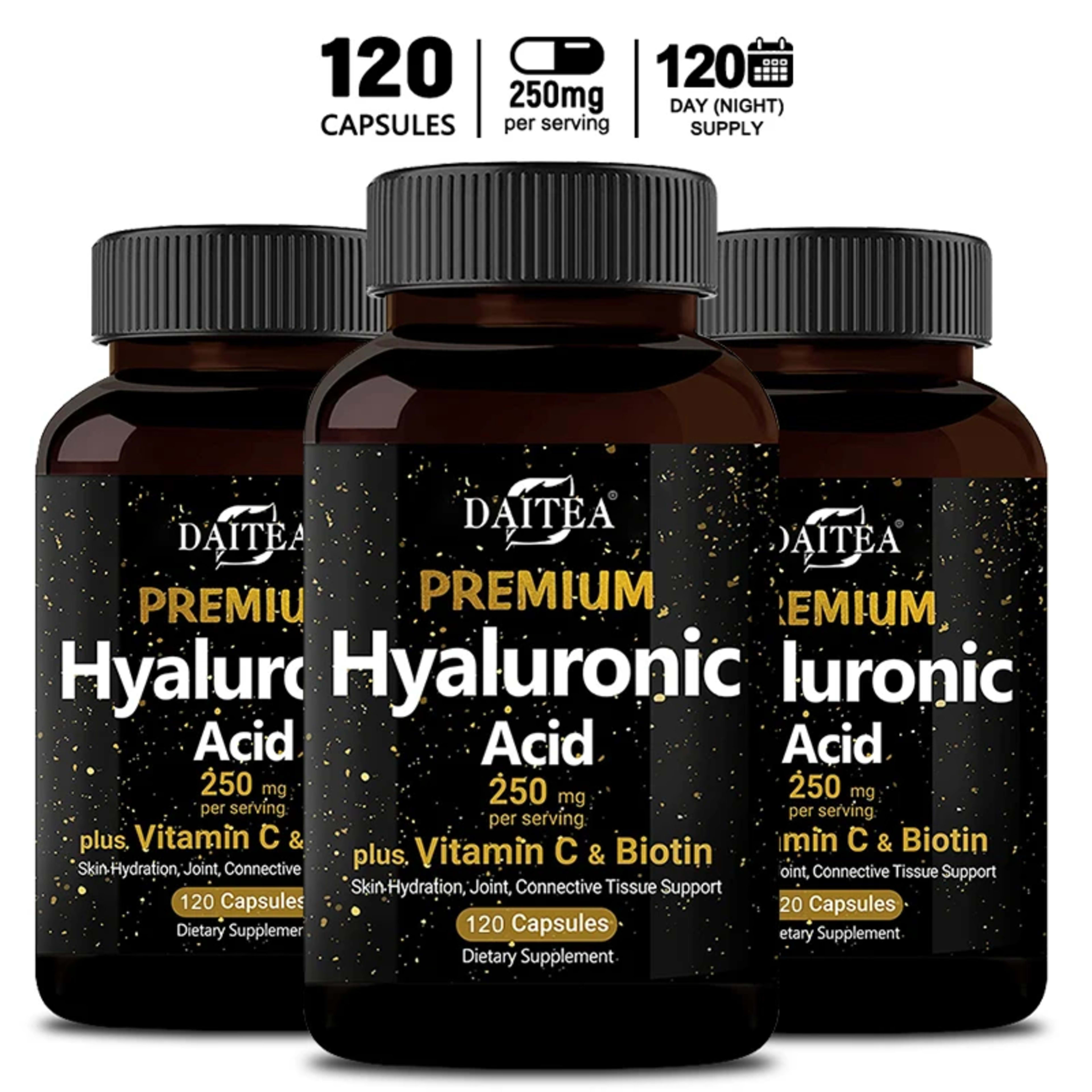 Hyaluronic Acid Supplement | Contains Vitamin C and Biotin, Skin Moisturizing, Maintain Joint Health, Promote Hair Grow