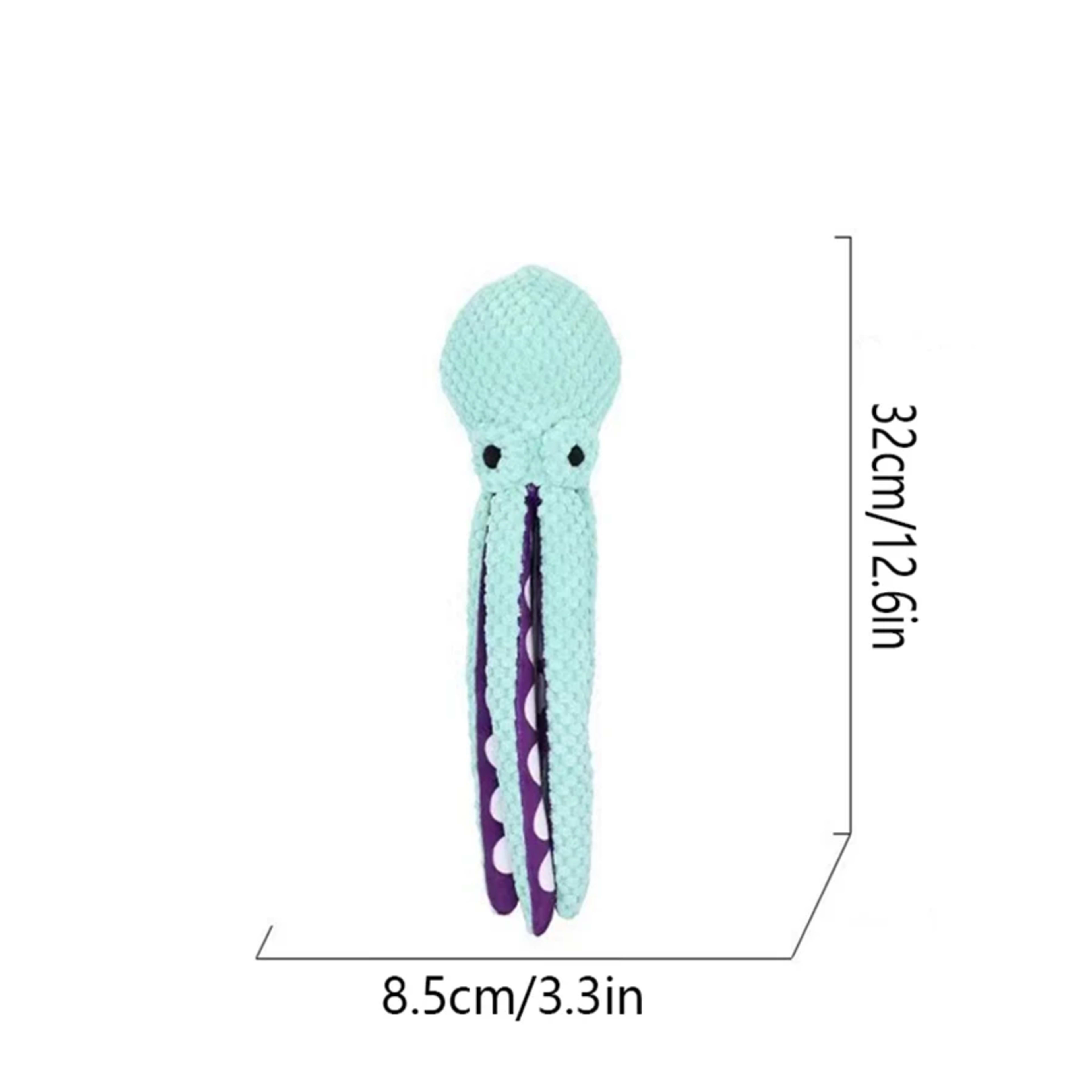 Dog pet plush octopus toy interactive sound anti-demolition home large and small dog boredom companion toy 5