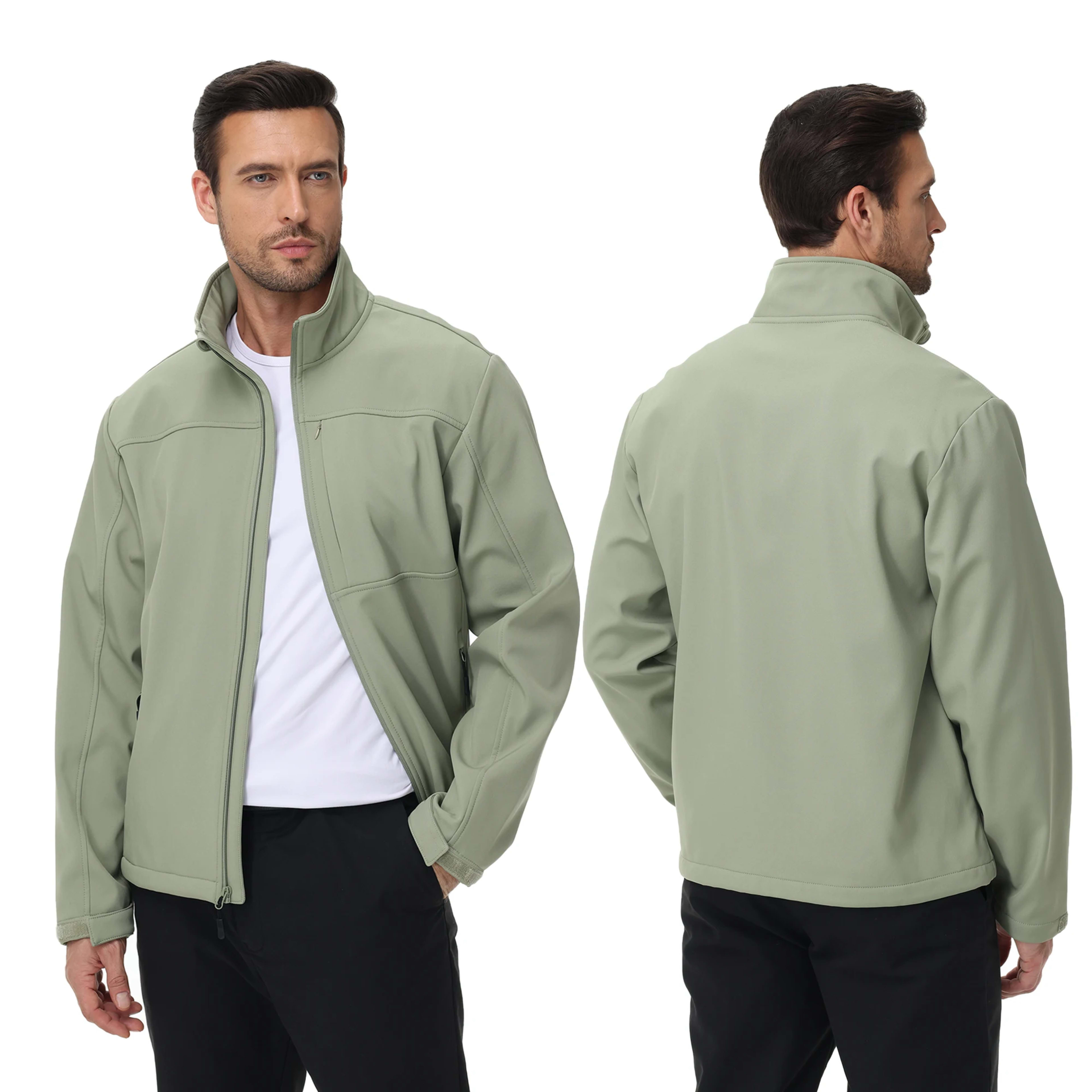 Mens Business Casual Jacket, Windbreaker Waterproof Fashion Coat, Cargo Jacket for Daily Outdoor Travel Autumn Winter 10