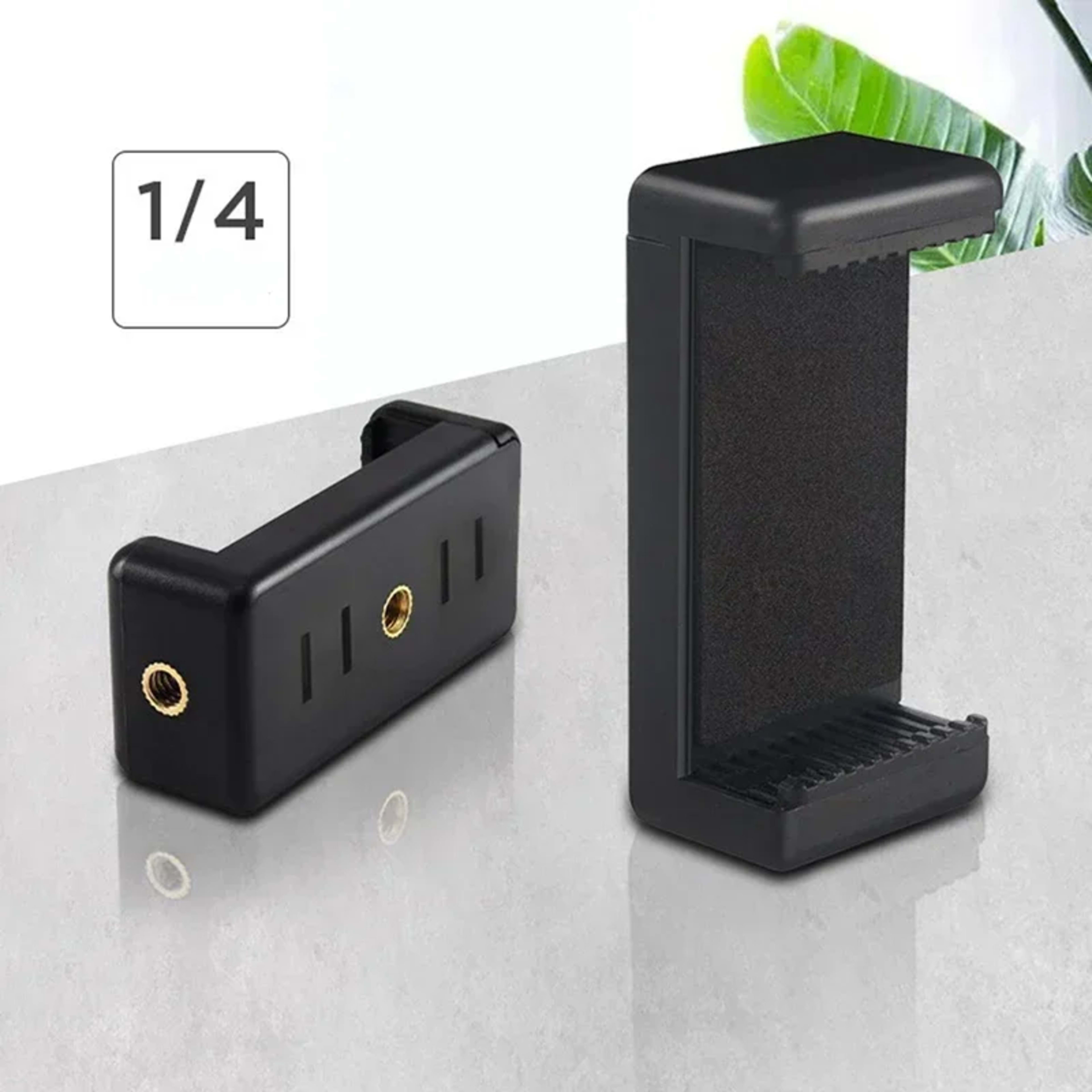 For Tripod Mobile Smart Phone Universal Accessories Stand Mount Tripod Stand Phone Clip 1/4 Inch Screw Hole Holder 2