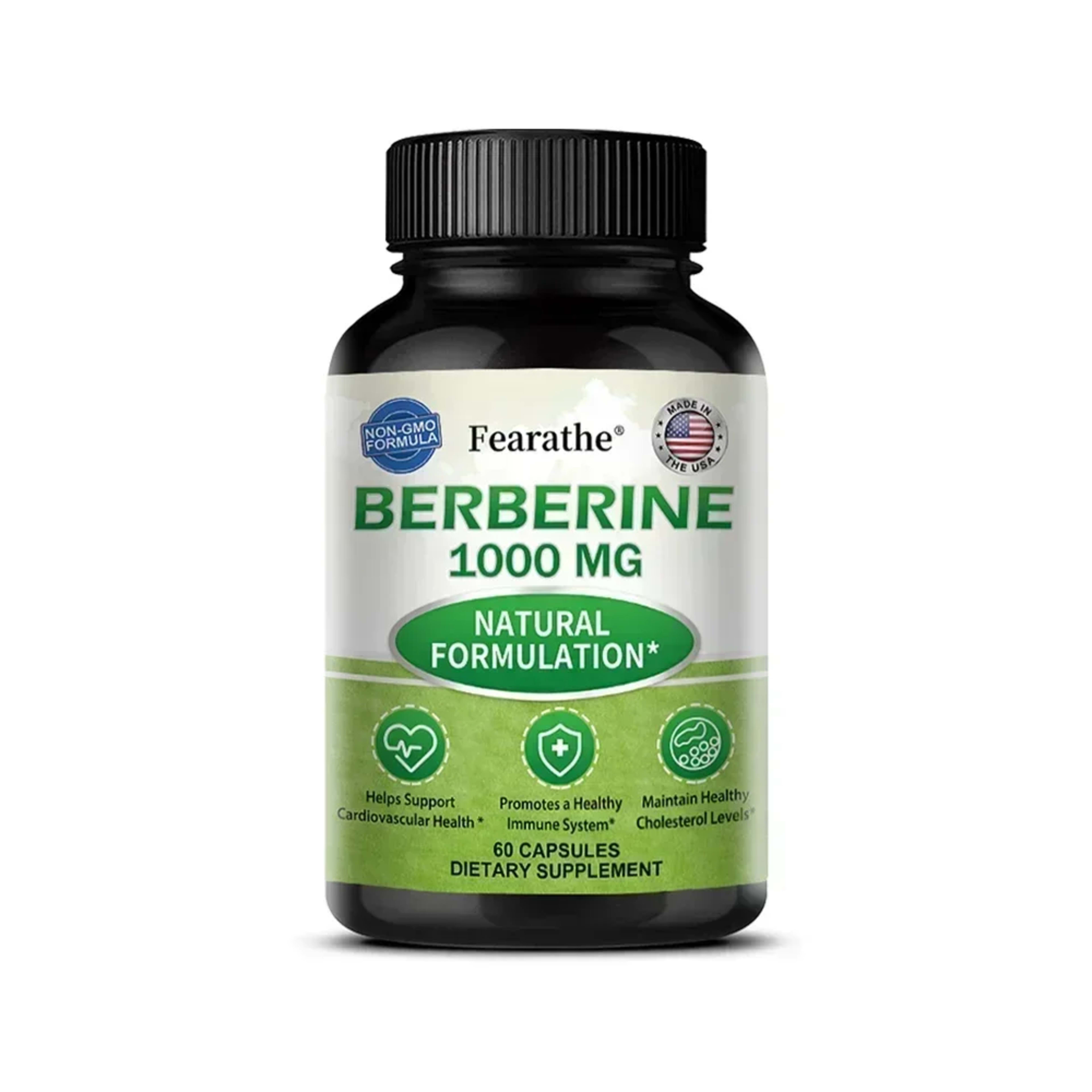 Berberine 1000 Mg Supplement, Highly Absorbed, Supports Cardiovascular Health, Regulates Gut Flora Balance, Improves Dig 8