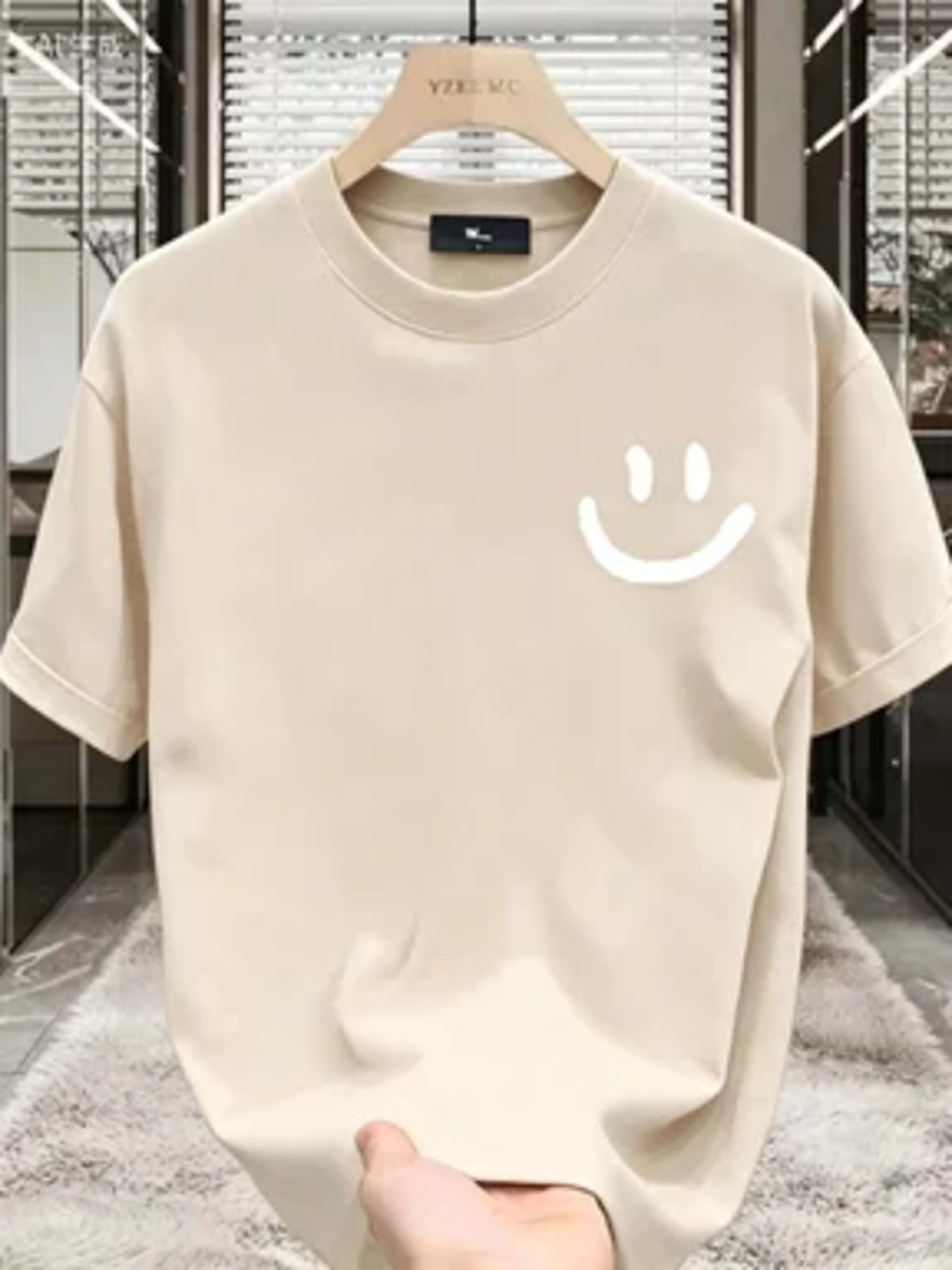 Men's Printed T-Shirt - 100% Cotton - Summer Trendy Streetwear Loose Round-neck T-Shirt 4