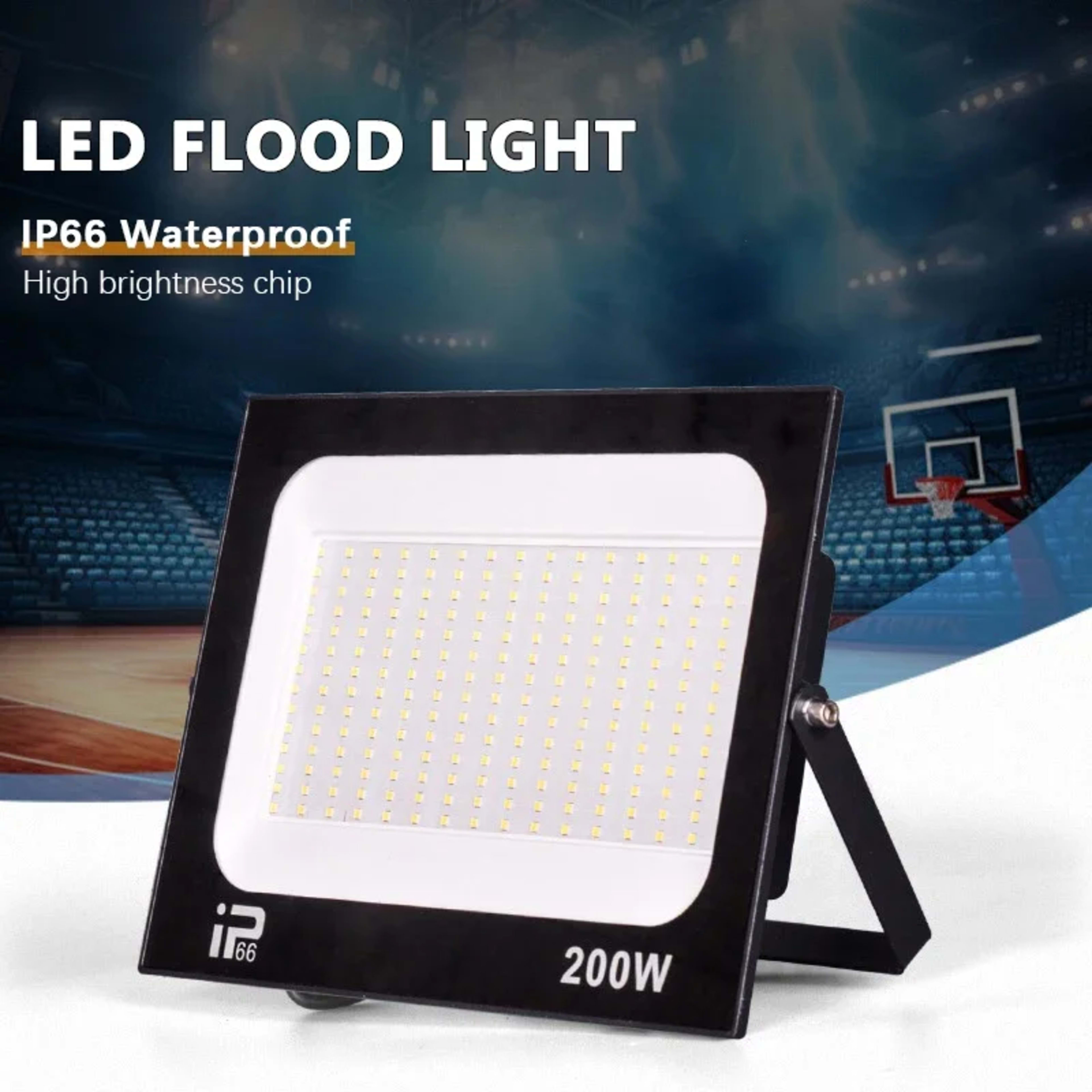 LED Floodlight Outdoor IP66 Waterproof Path Light Spotlight 10W 20W 30W 50W 100W 200W Outdoor Garden Porch Courtyard Lam 2