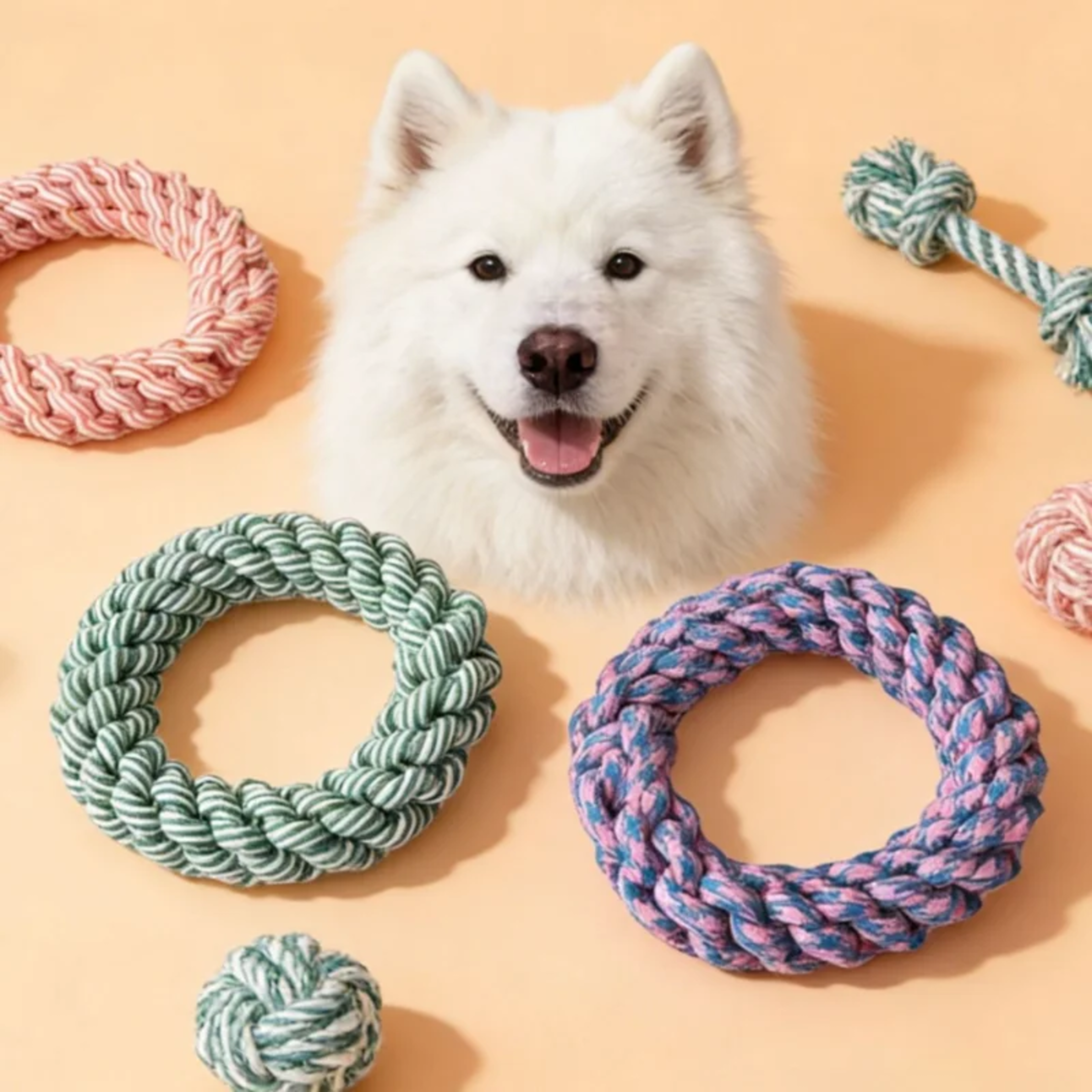 Pet Dog Rope Toy Durable Chew Bite Resistant Drag Pet toys for Medium Large Dogs Golden Retriever Pitbull Labrador Suppl 5