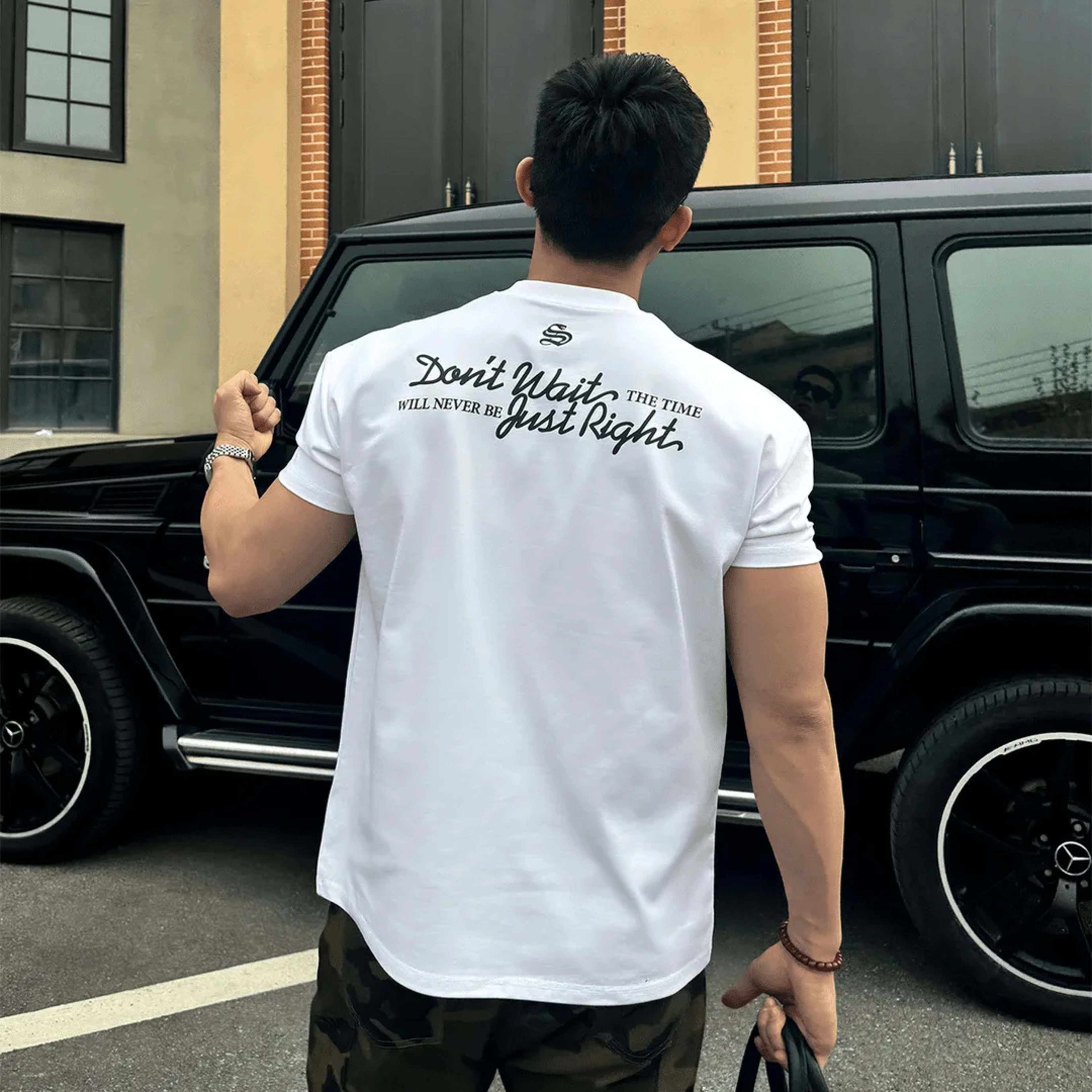 Men Tshirts Letter Printed for Men Work Out Muscle Shirt Slim Fit Casual Streewear Shirt 1