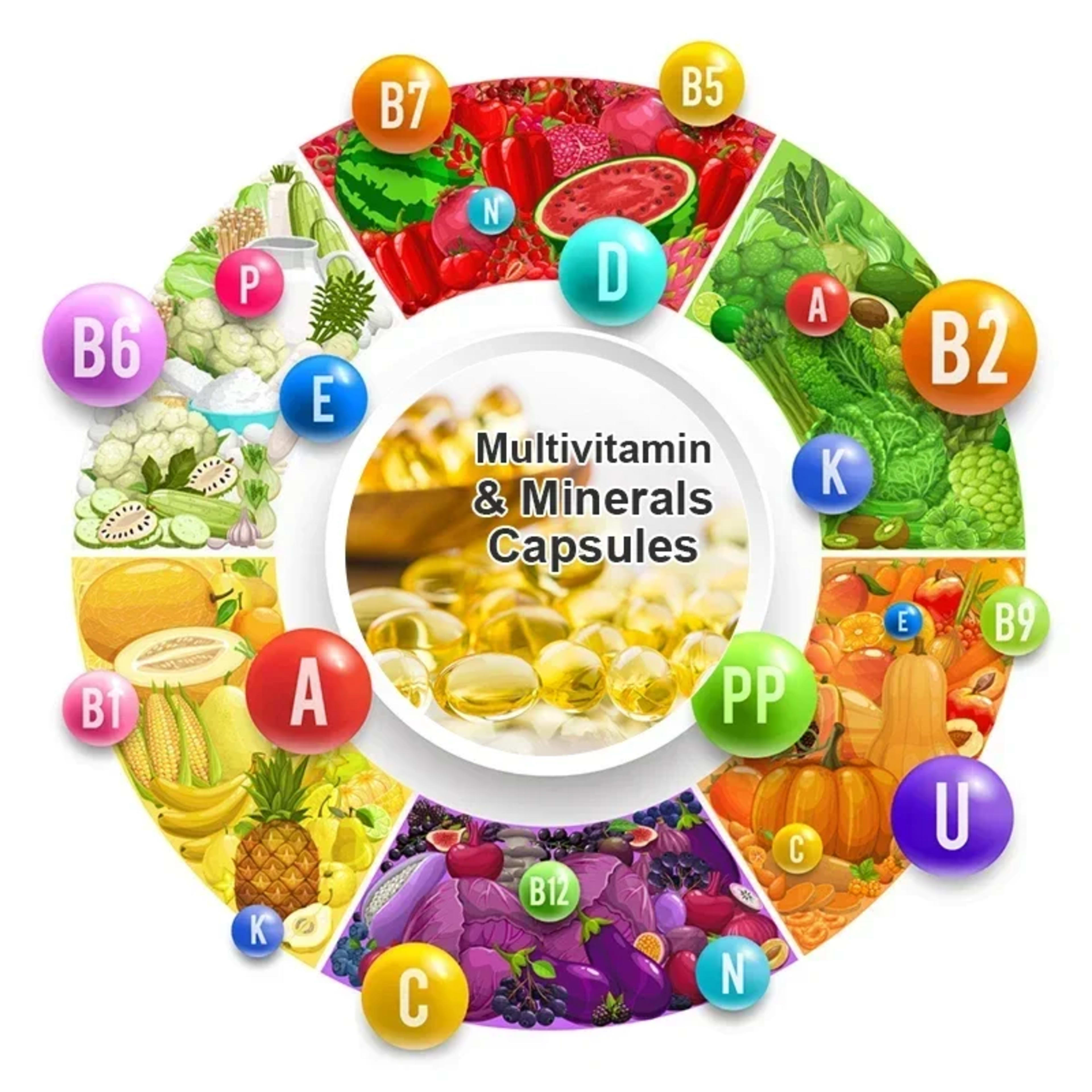 Multivitamin & Minerals Supplement,with Probiotics, Supports Digestive Health, Immunity, Heart Function, Energy & Antiox 4