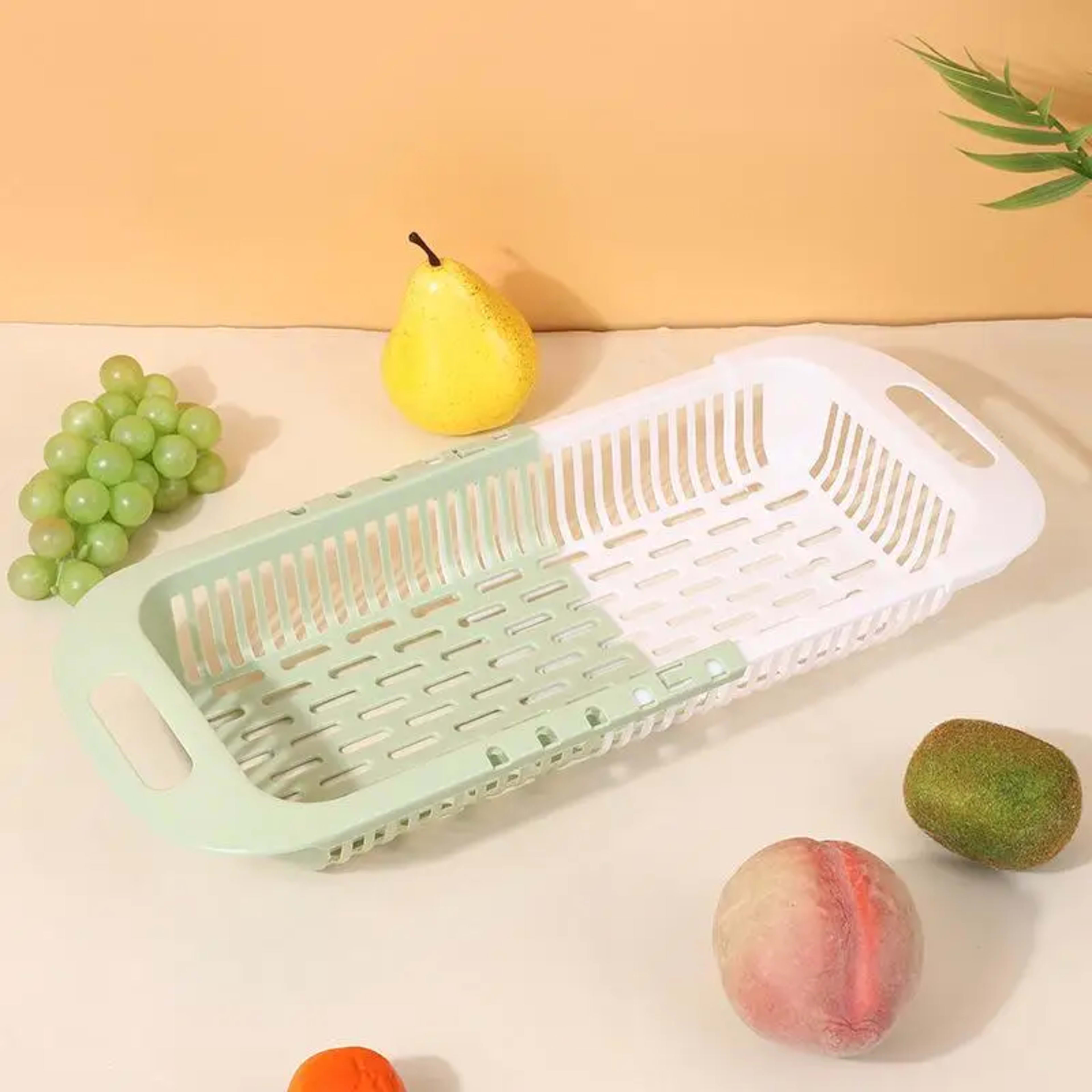 Kitchen Organizer Soap Sponge Holder Sink Rack Telescopic Drain Rack Adjustable Vegetable Drain Basket Kitchen Organizer 10