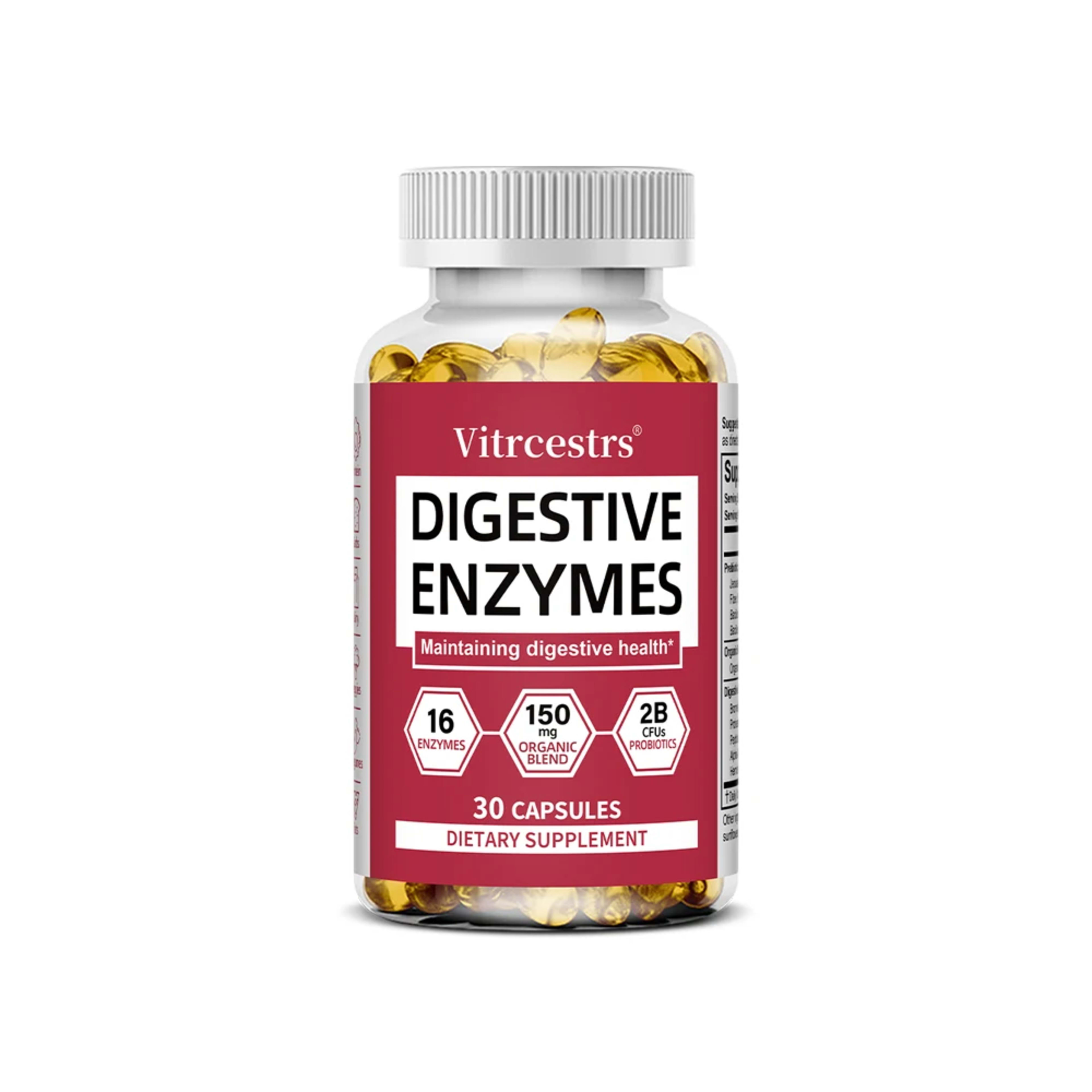 Digestive Enzymes Supplement - Digestion and Intestinal Health for Adults Men and Women, Promotes Nutrient Absorption 10
