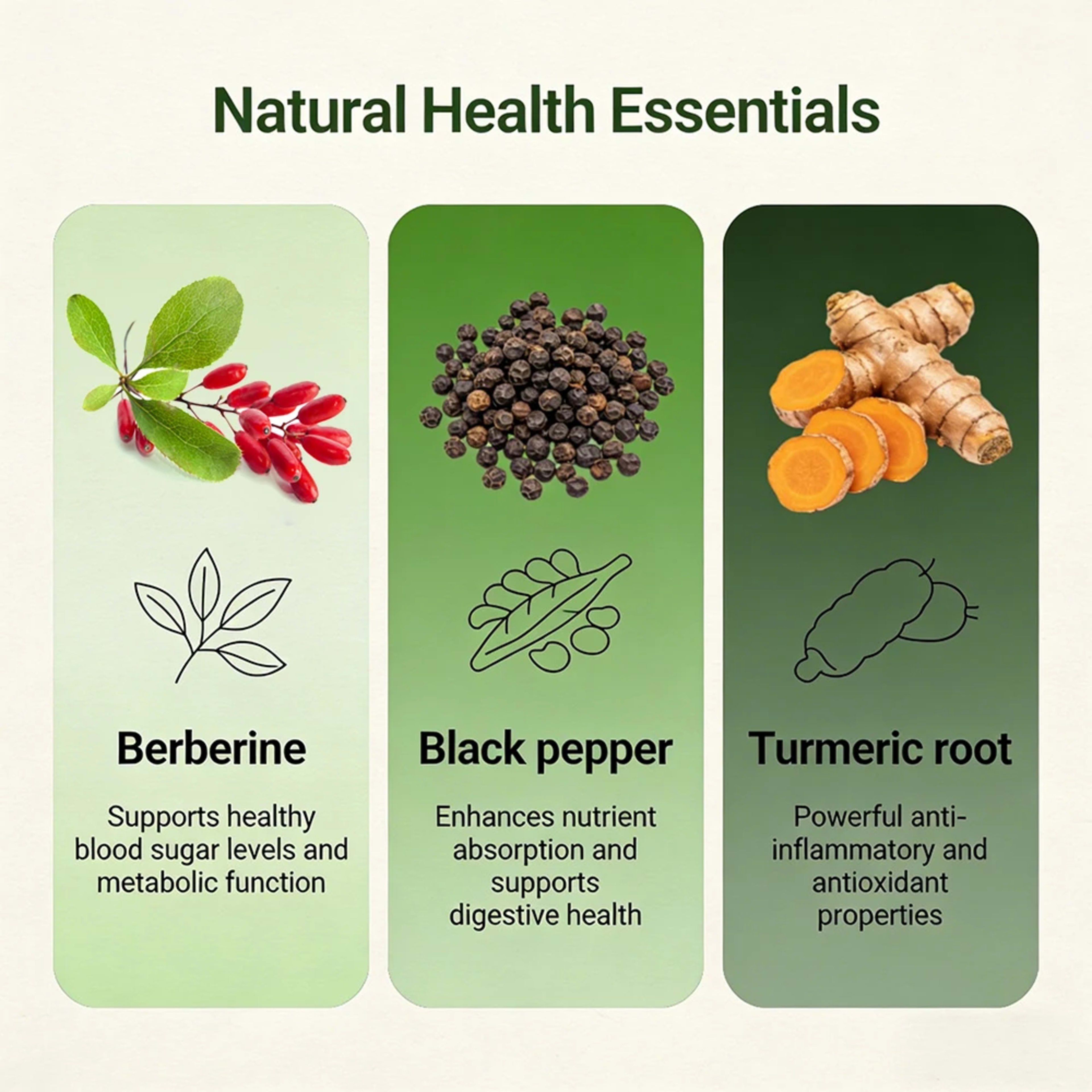 Berberine HCl, Berberine Supplement 500mg Per Serving - Supports Heart Health, Immune System, Healthy GI, Healthy Choles 5