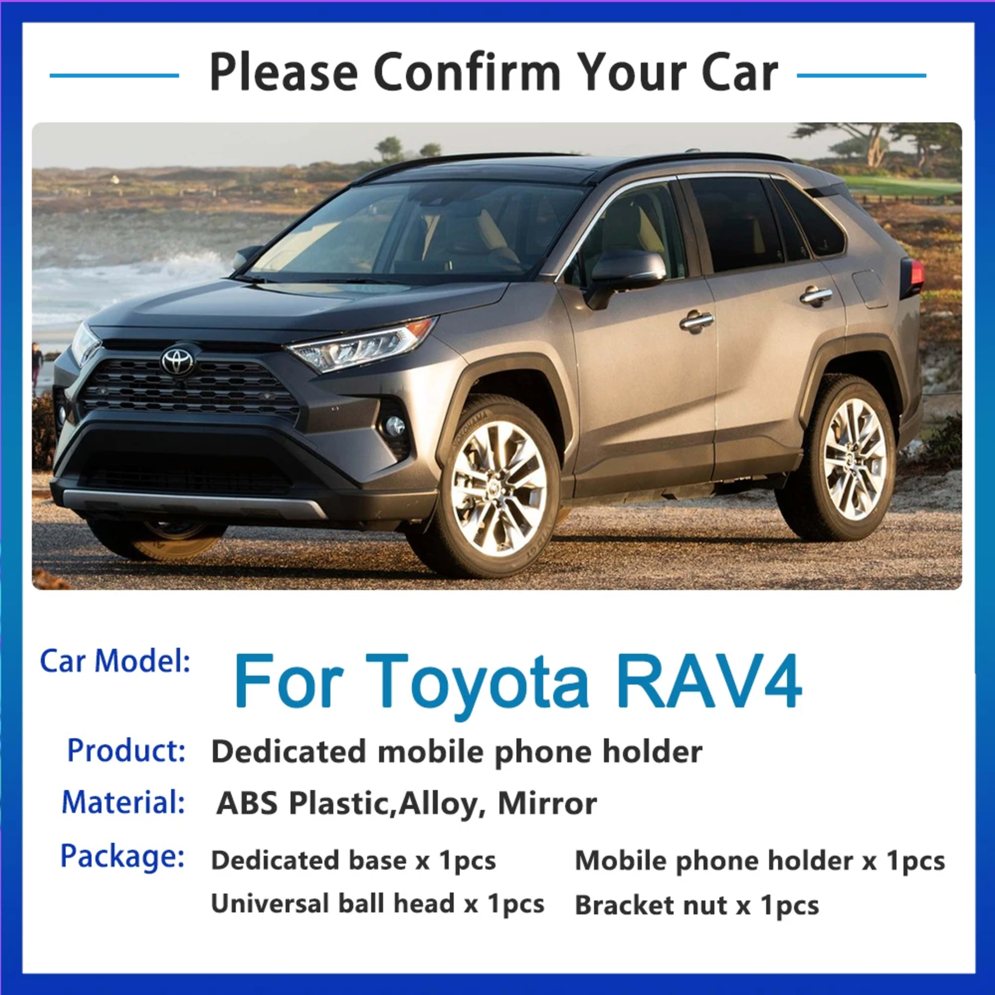 Car Mobile Phone Holder for Toyota RAV4 XA50 Accessories 2022 2019~2023 Telephone Bracket Rotatable Support for IPhone S 2
