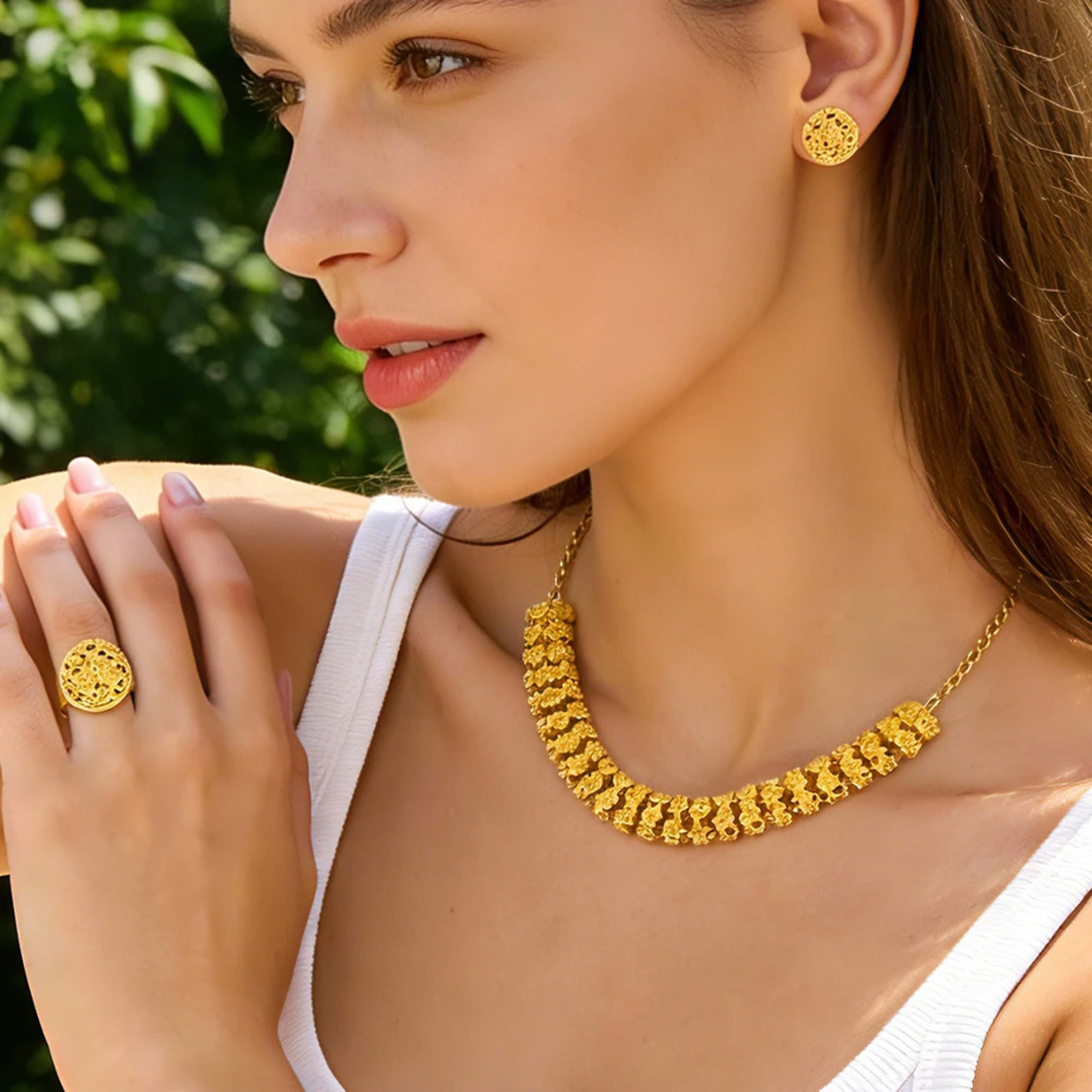 Women’s Jewelry Set Dubai High-quality Luxury Jewelry New Trendy African Women Jewelry Brazilian Bold Jewelry Set Wholes 3