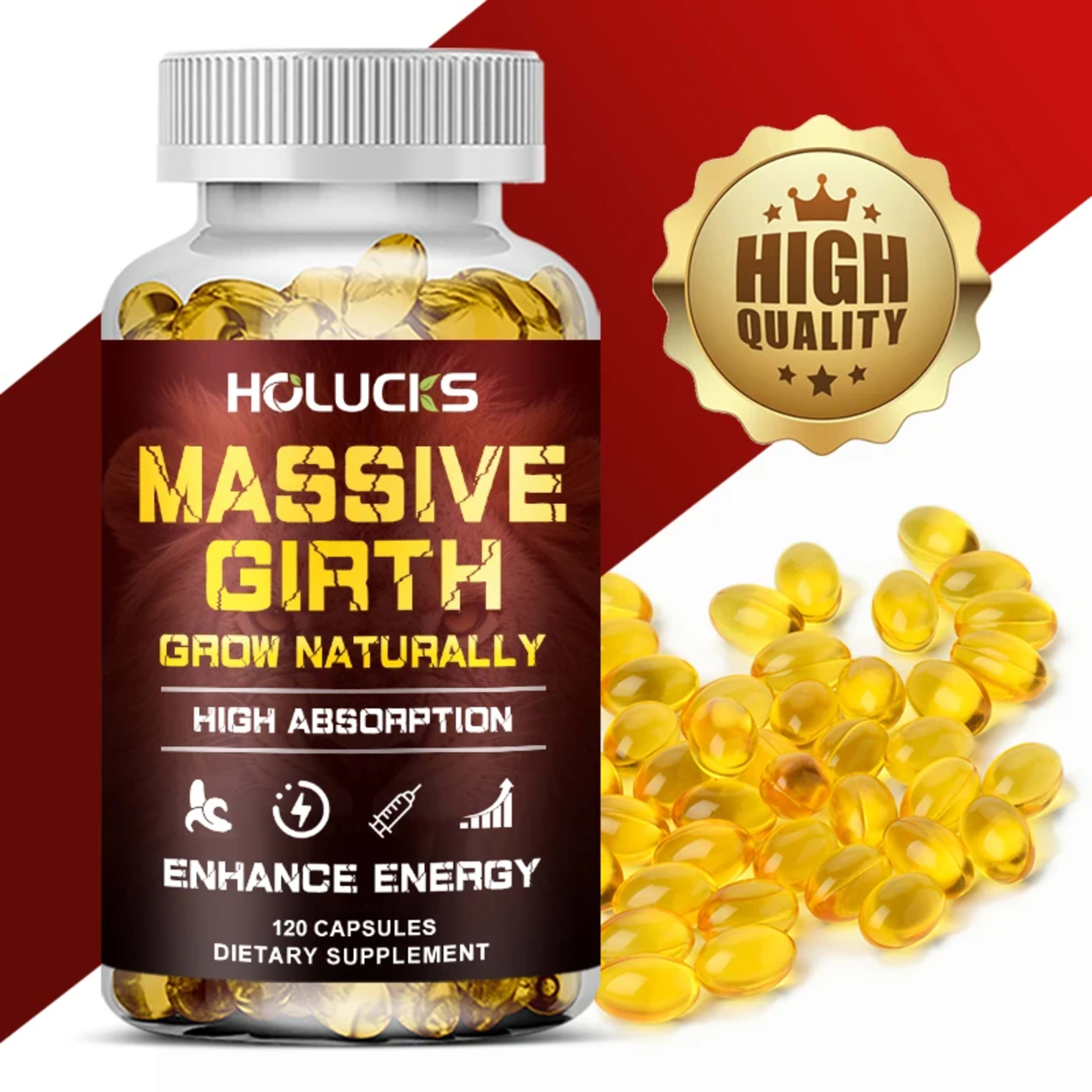 Men's Health Supplement Capsules, Enhances Performance & Energy, for Stamina, Muscle Strength Booster 1