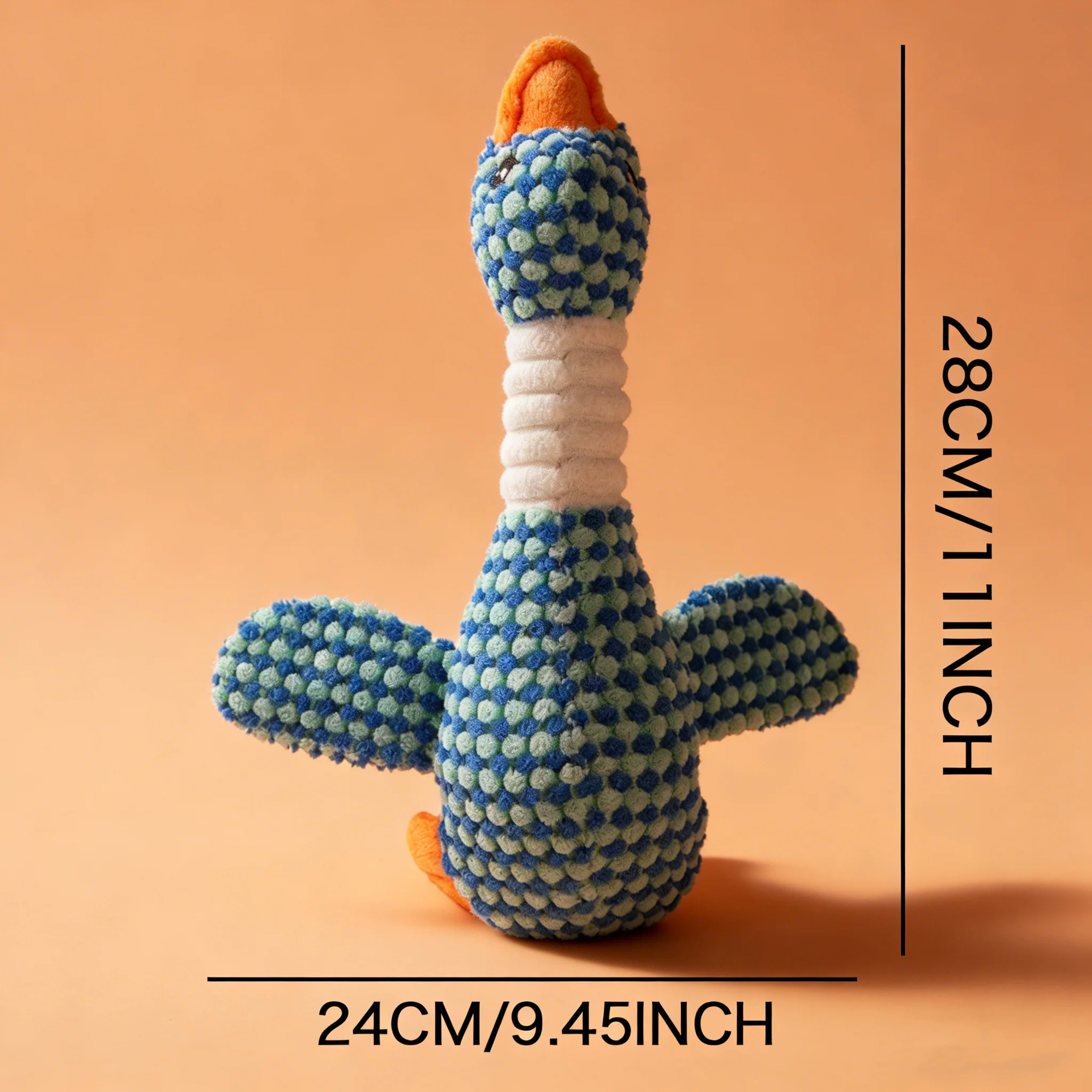 New Dog Toy Plush Blue Goose Pet Teddy Puppy Large Dogs Toys Duck Tough Bite Chew Plush Sound Toy Relieve Boredom Pet Su 6