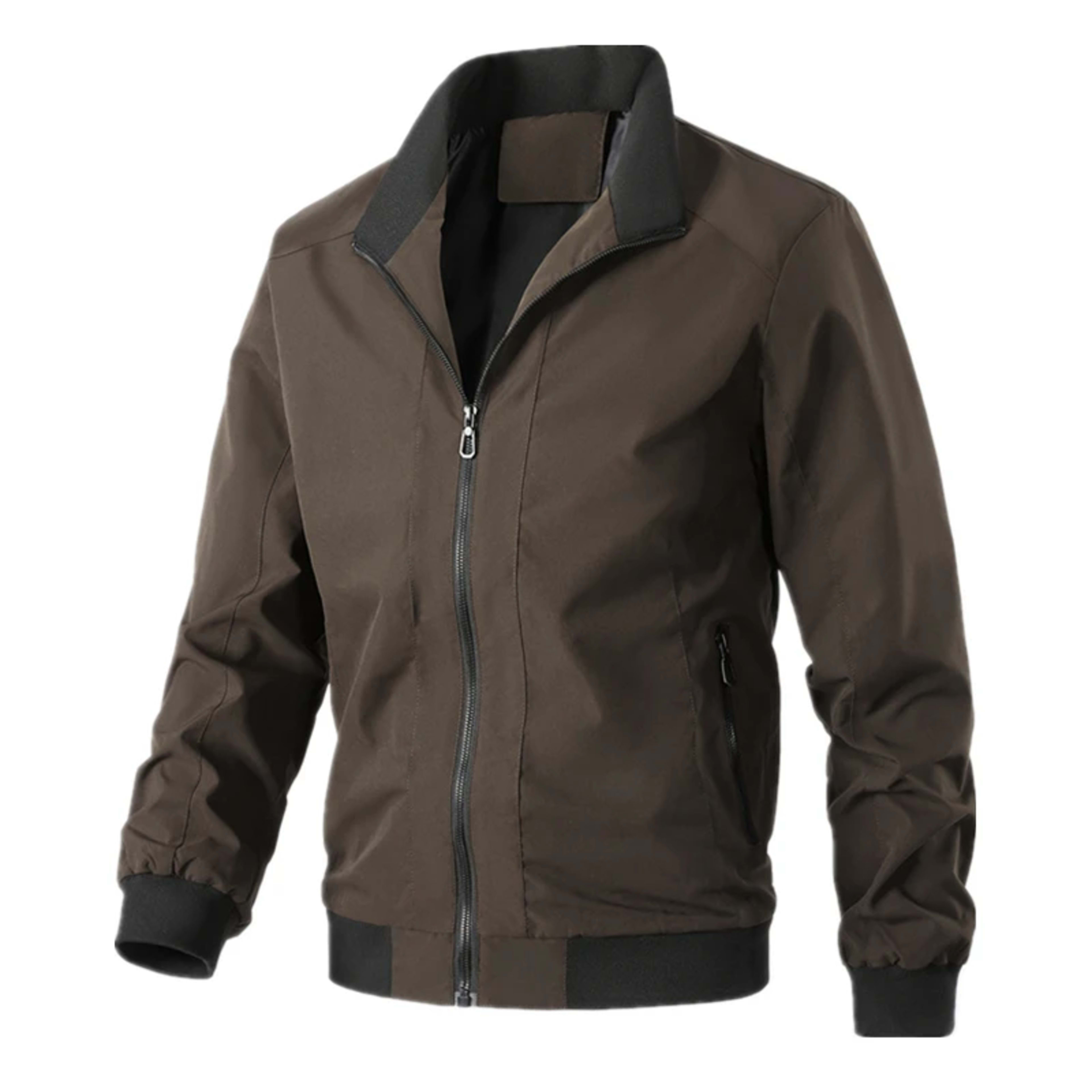 Men's Bomber Jacket Spring Autumn Fashion Business Casual Streetwear Simple Windbreaker British Style Male Coat