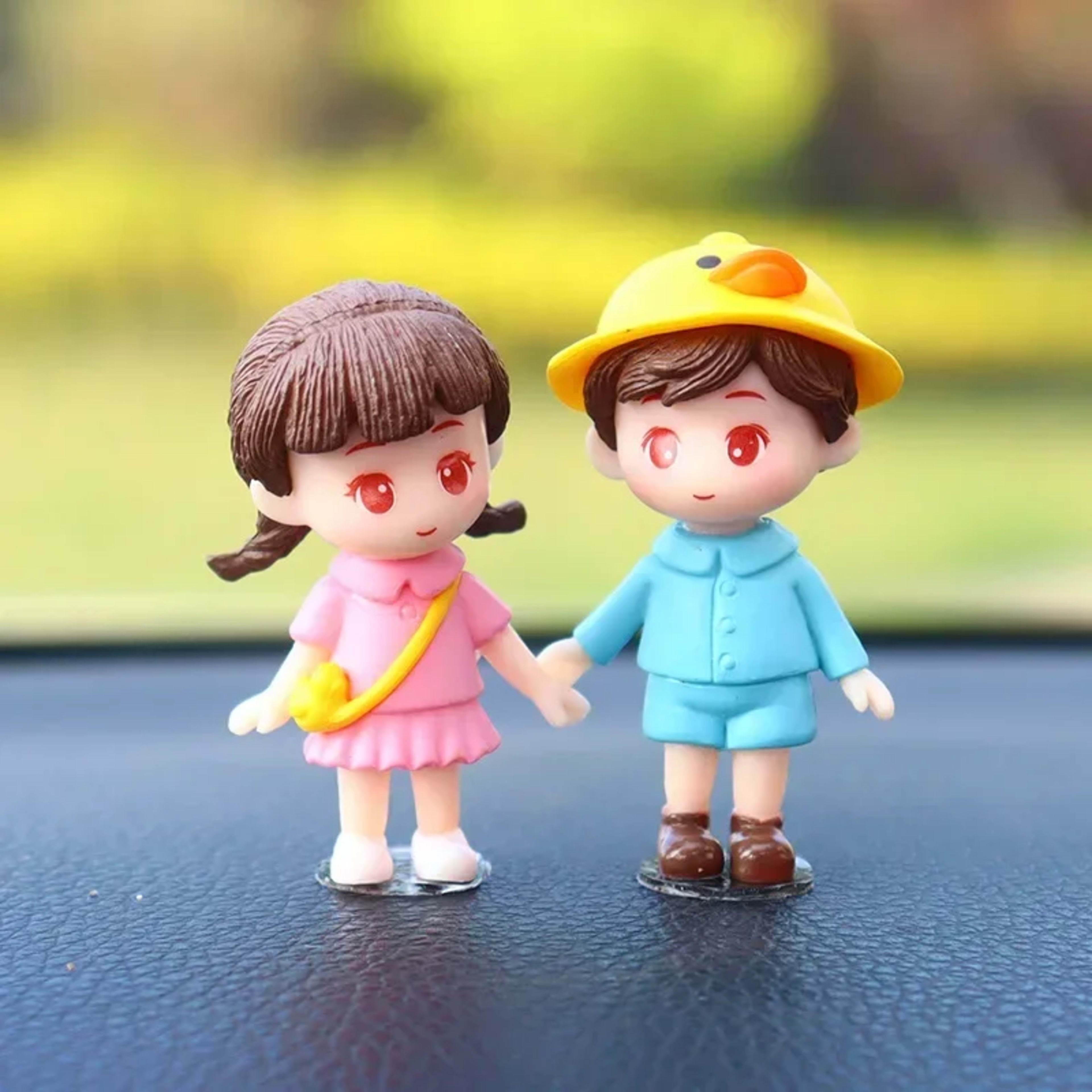Car Accessories Interior Woman Ornament Cute Creative Desktop Couple Valentine's Day Present Car Center Console Decorati 12