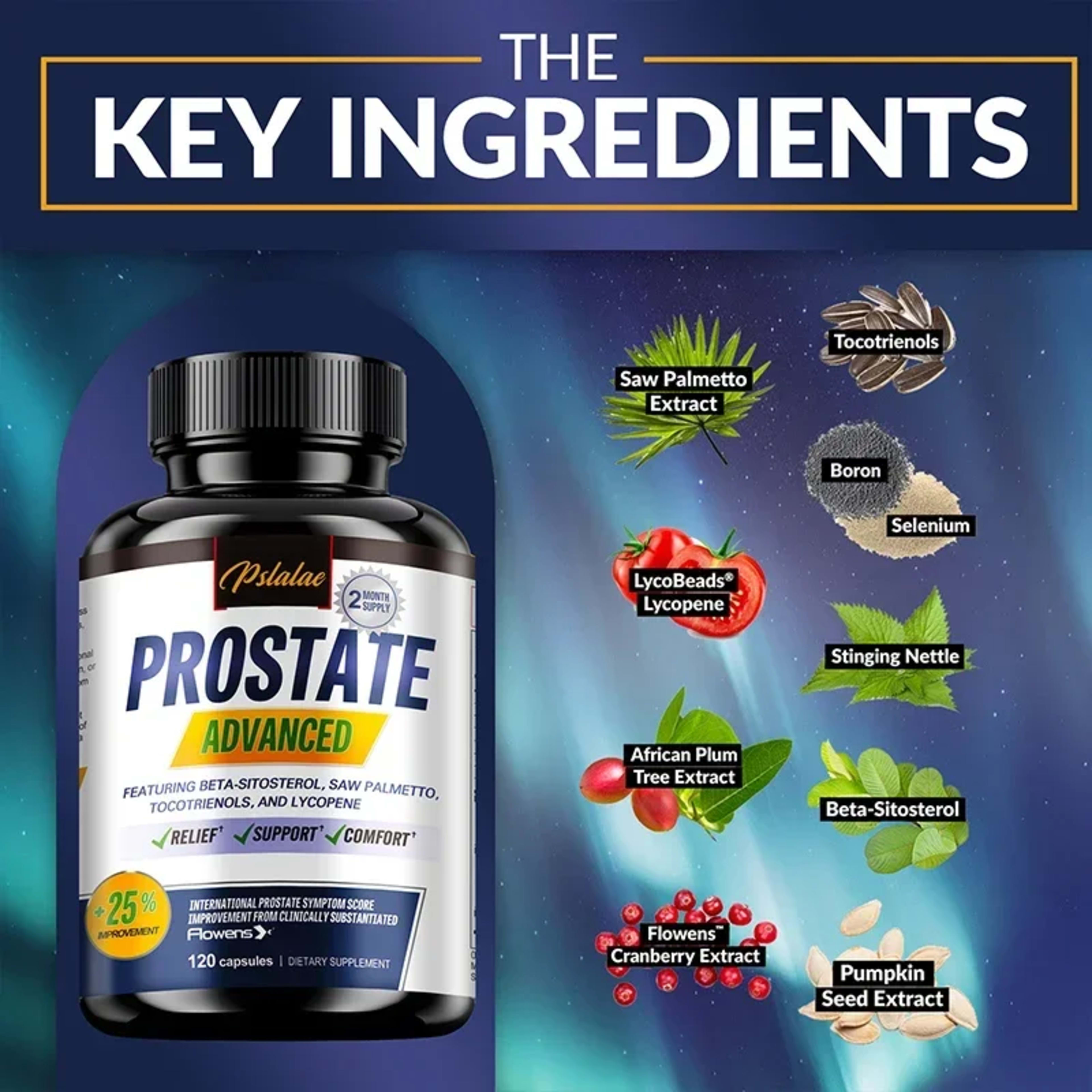 Prostate Health Supplement - Natural Saw Palmetto Extract, Supports Prostate and Hair Health,Improves Immunity 4