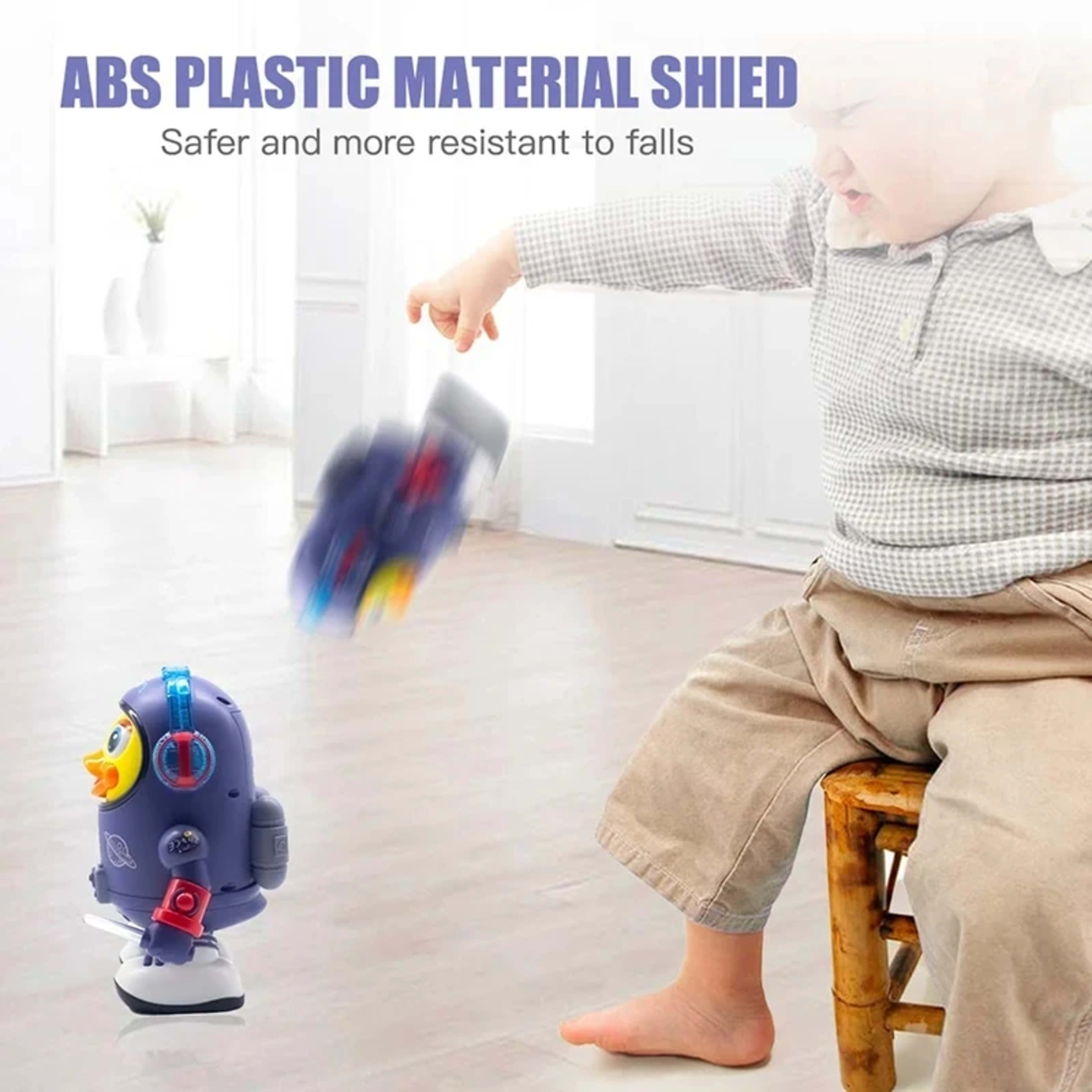 Baby Duck Toy Musical Interactive Toy Space Elements for Infants Babies Kids Gifts Electric with Lights and Sounds Danci 5
