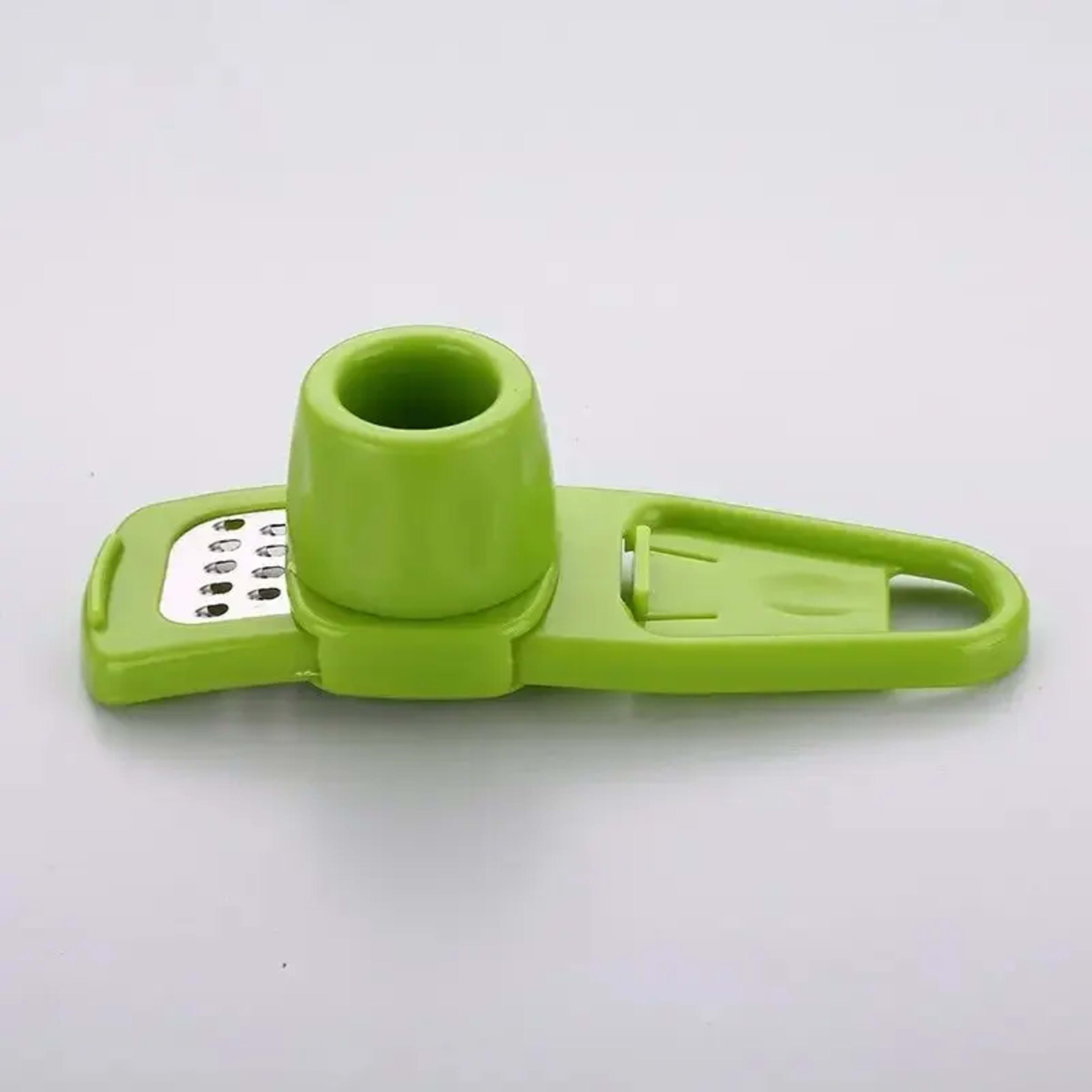 1 Pack Mini Garlic Grinder Creative Garlic Press Kitchen Garlic Mash Manual Garlic Mashing Green Kitchen Gadgets 3