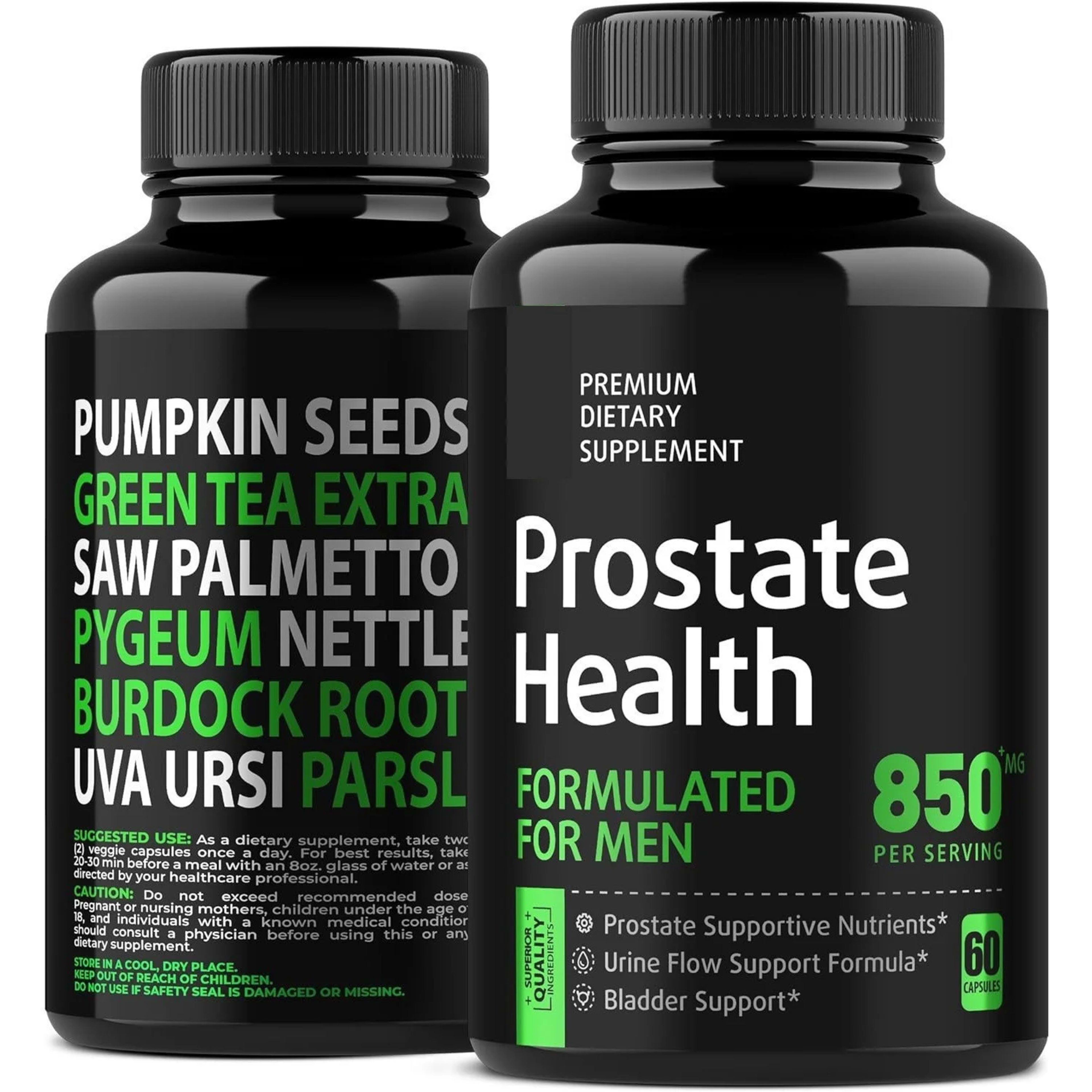 Men's Health Prostate Support Supplement - Saw Palmetto, Lycopene, Pygeum, Pumpkin Seed Extract, β - sitosterol -60 caps