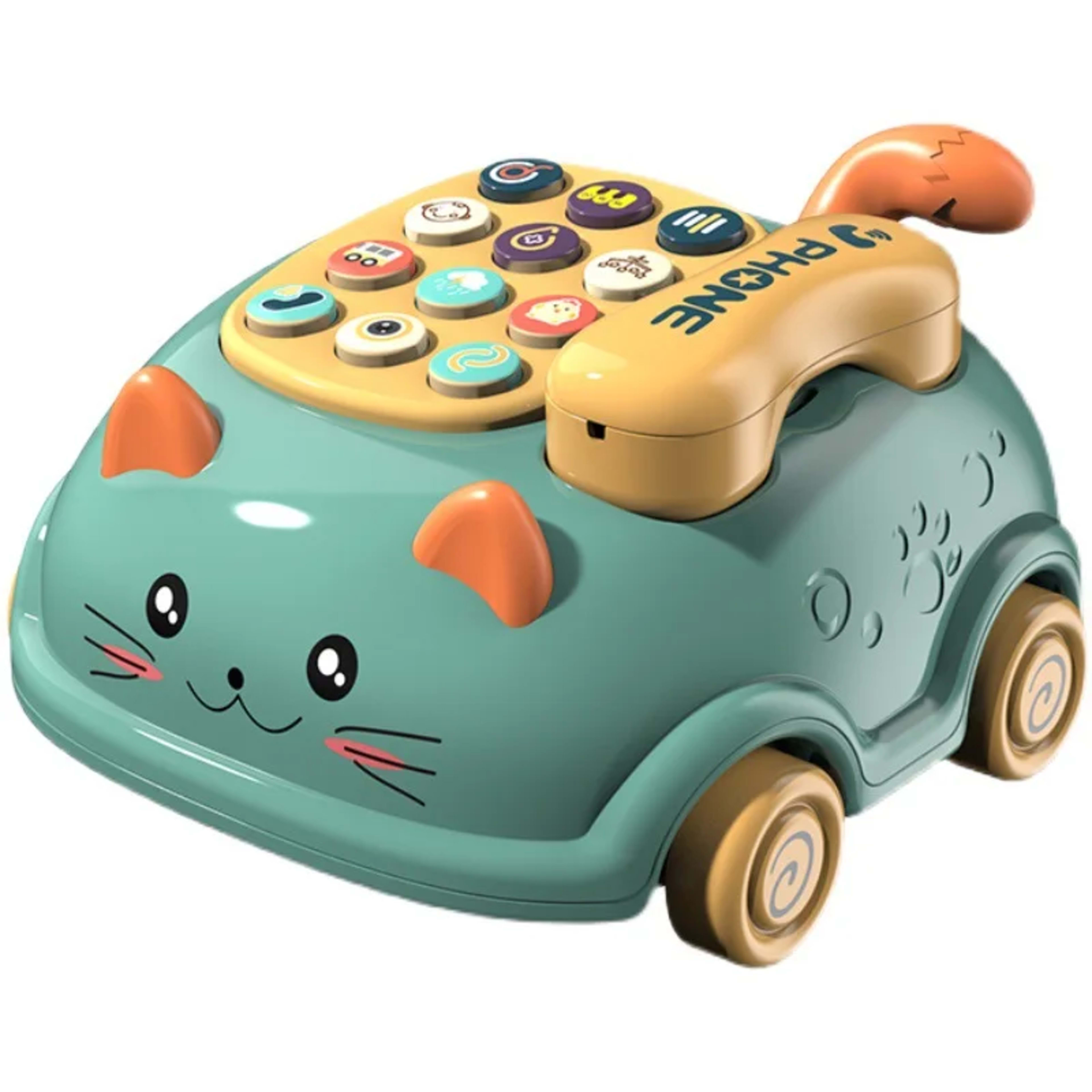 Baby Storyteller Electric Toy Children's Educational Early Learning Simulated Telephone Car Model with Light Music 1
