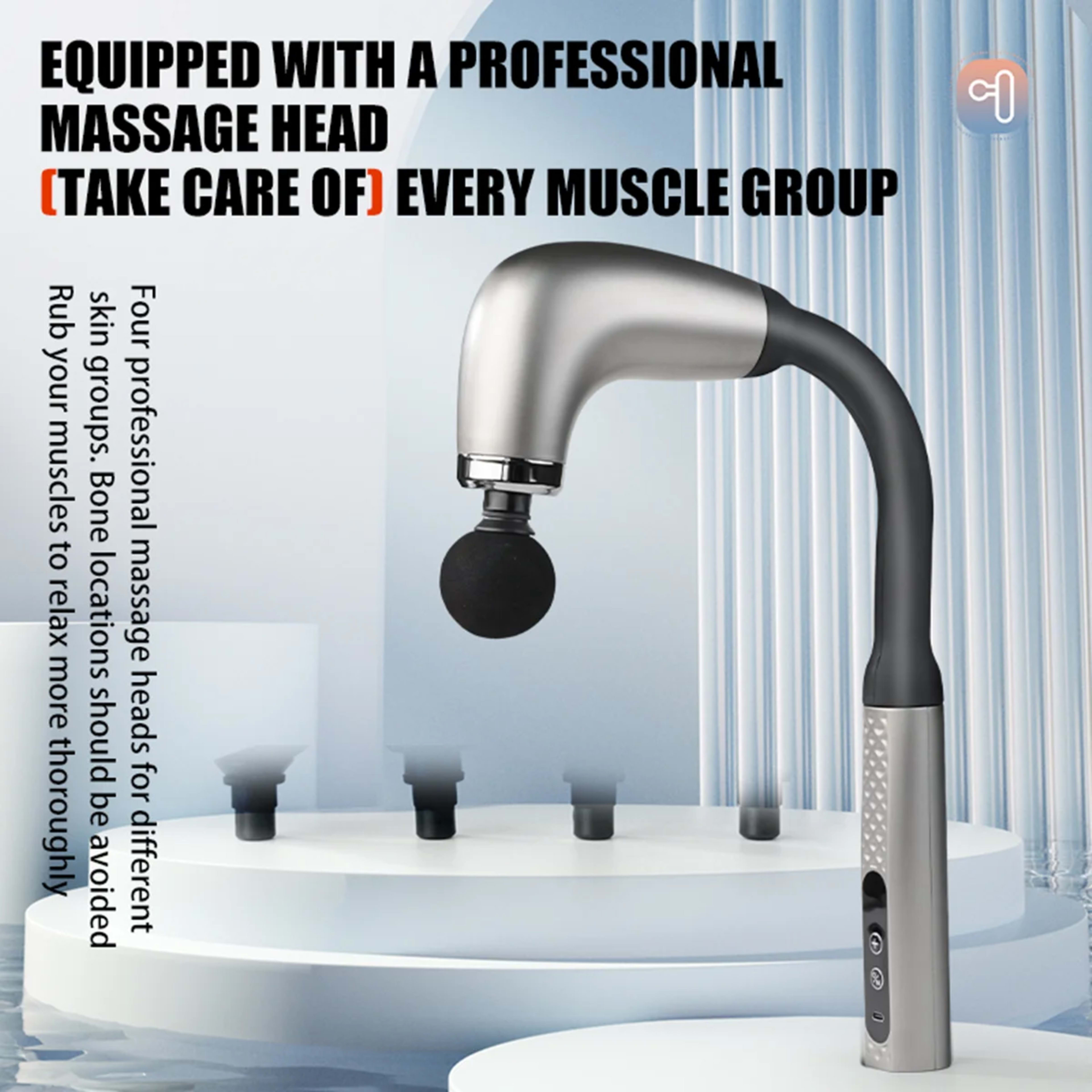 Electric Fascia Gun Massager Body Relaxation Trigger Point Massage Machine for Fitness Hammer Home Handheld Hammer 3