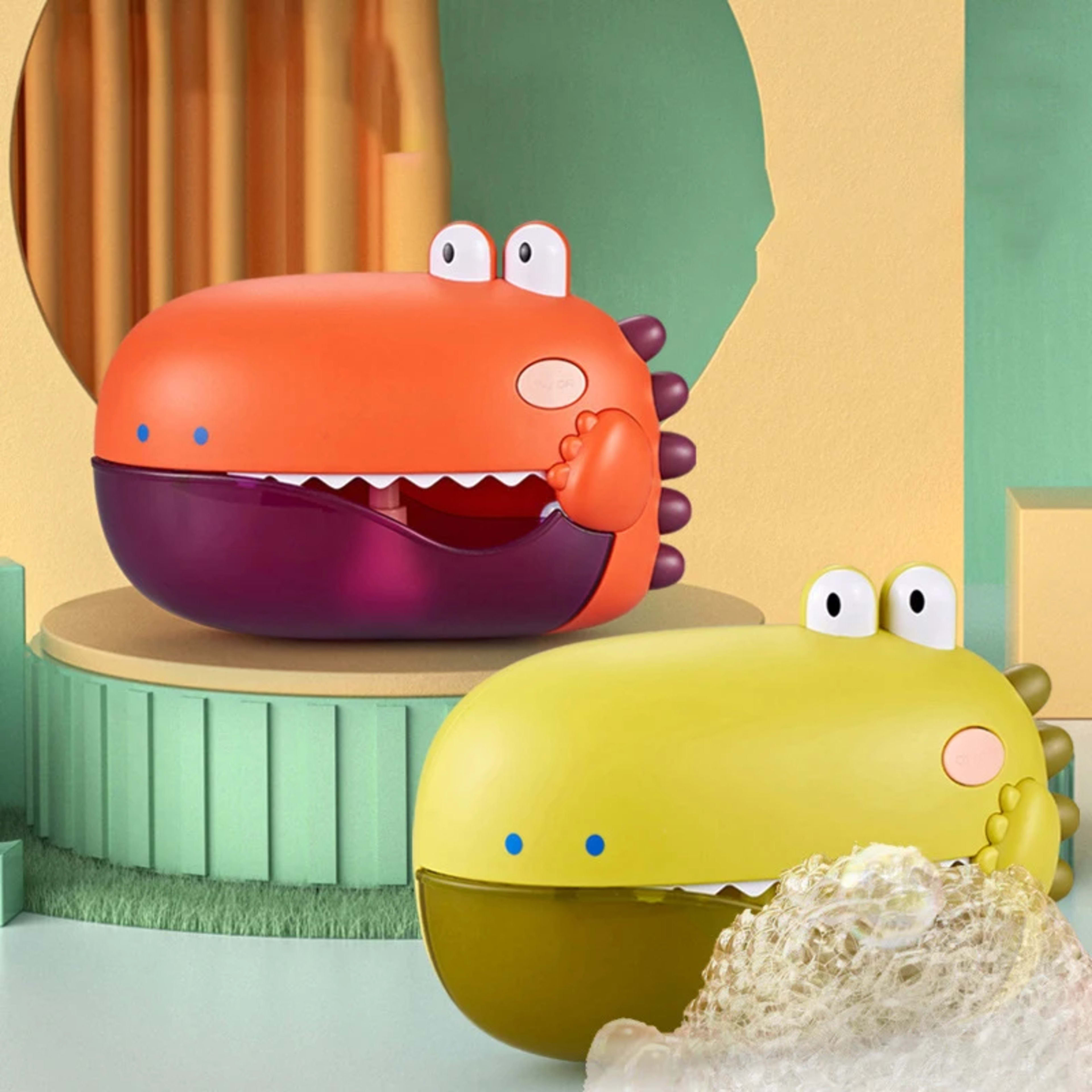 Baby Bath Toys for Kids Music Dinosaur Bubble Machine Bath Toys Bathtub Soap Automatic Bubble Maker Toys Baby Bathroom T 1