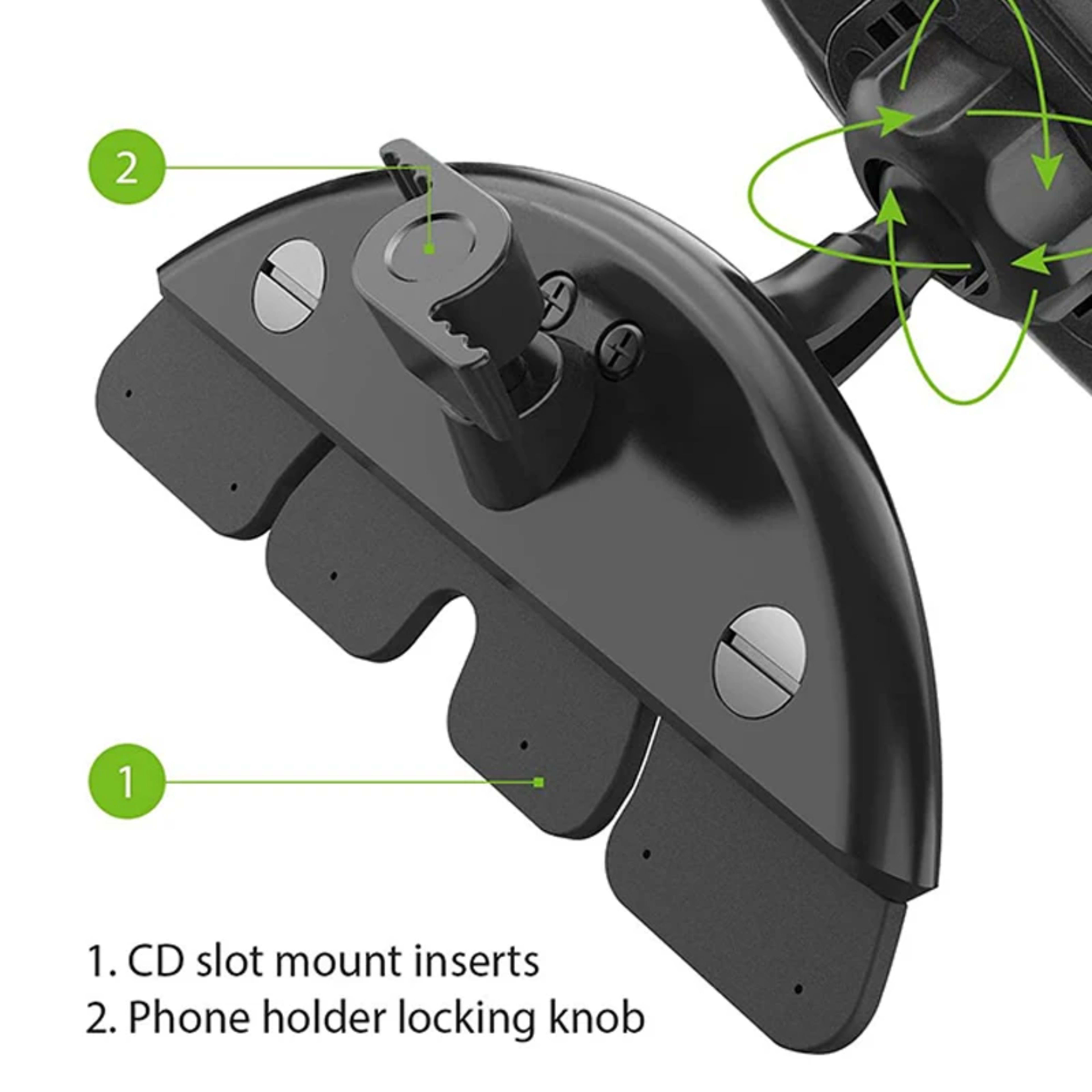 Car CD Slot Mobile Phone Holder Accessories 17mm Ball Head Base for Car CD Slot Mount for iPhone Samsung Xiaomi GPS Brac 2