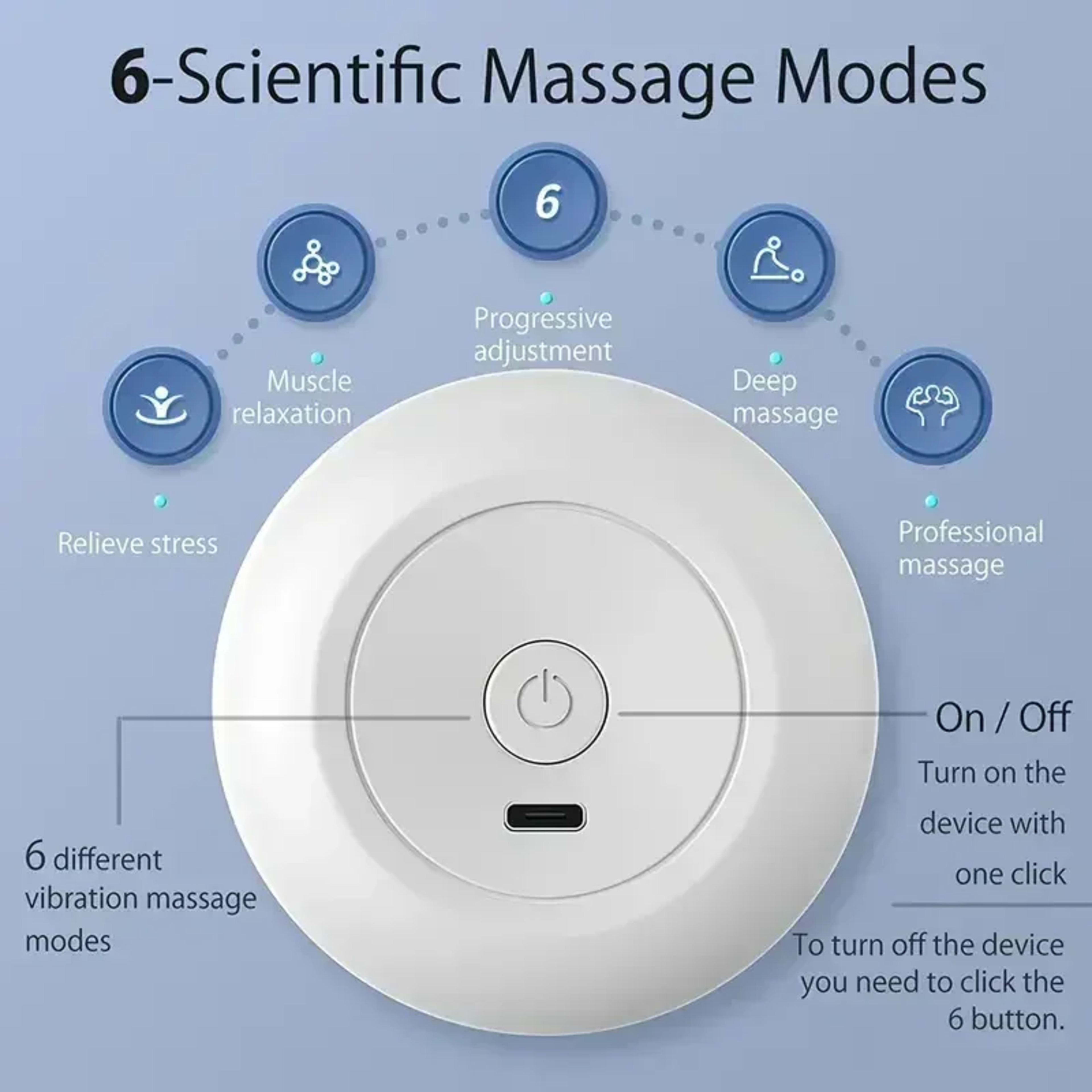 Massage Gun Mini Massager Gun 35DB Ultra Quiet Portable Electric Handheld Body Massager Type-C Charging 3