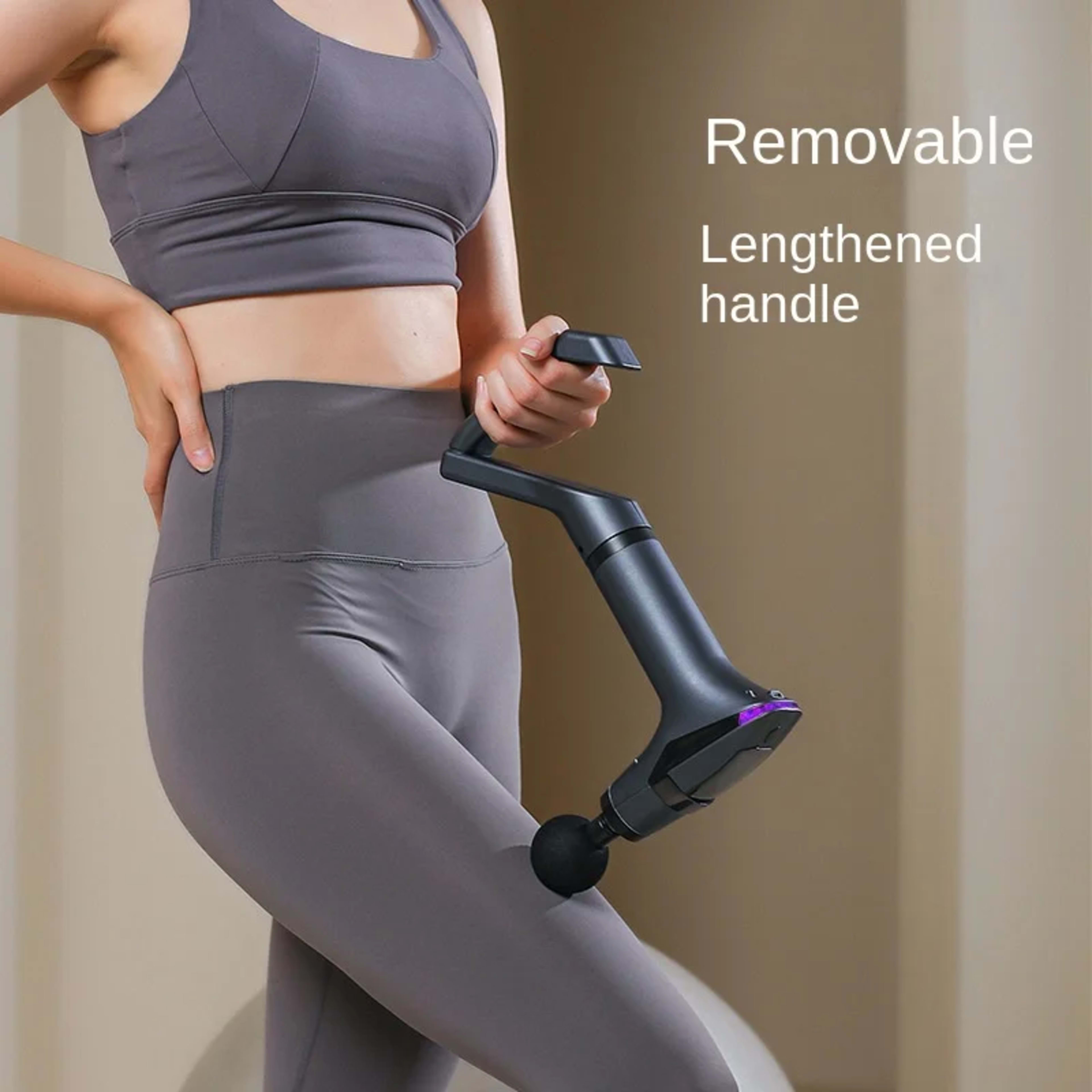 Hot Selling Long-handle Electric Massage Gun: Multifunctional for Muscle Relaxation, Deep Tissue Percussion Relief 4