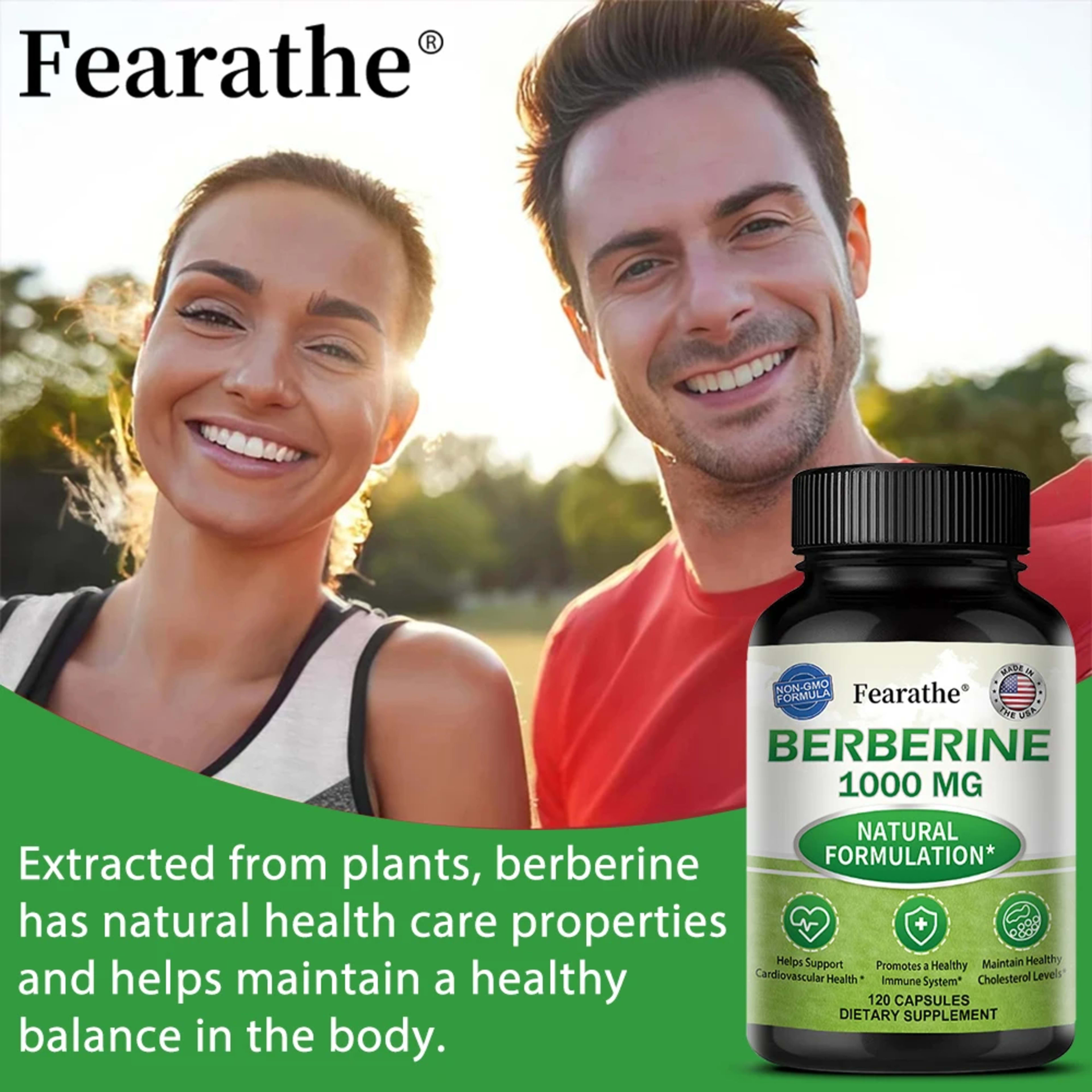 Berberine 1000 Mg Supplement, Highly Absorbed, Supports Cardiovascular Health, Regulates Gut Flora Balance, Improves Dig 3