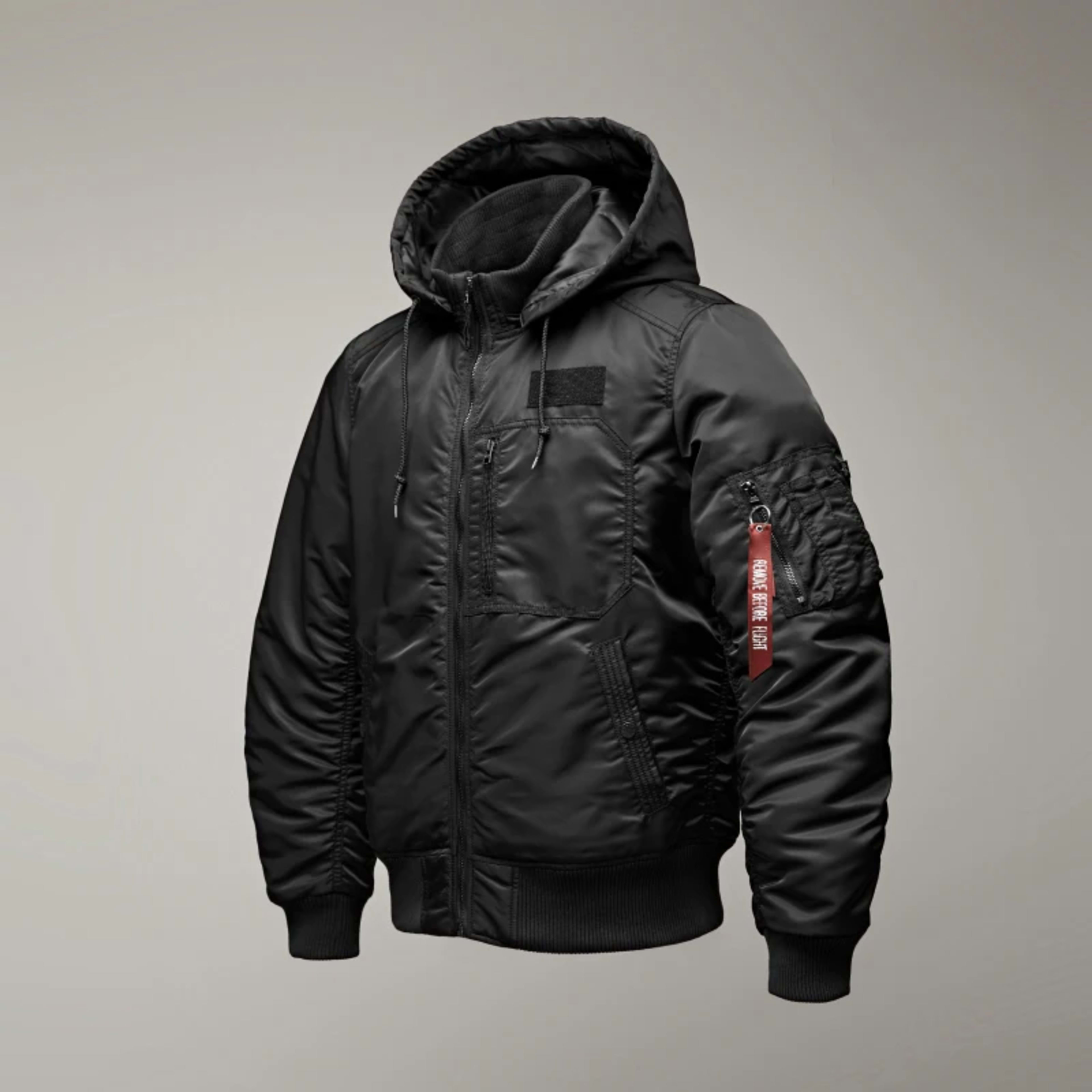 Men's winter jacket is very stylish waterproof and windproof, thickened with padded 10