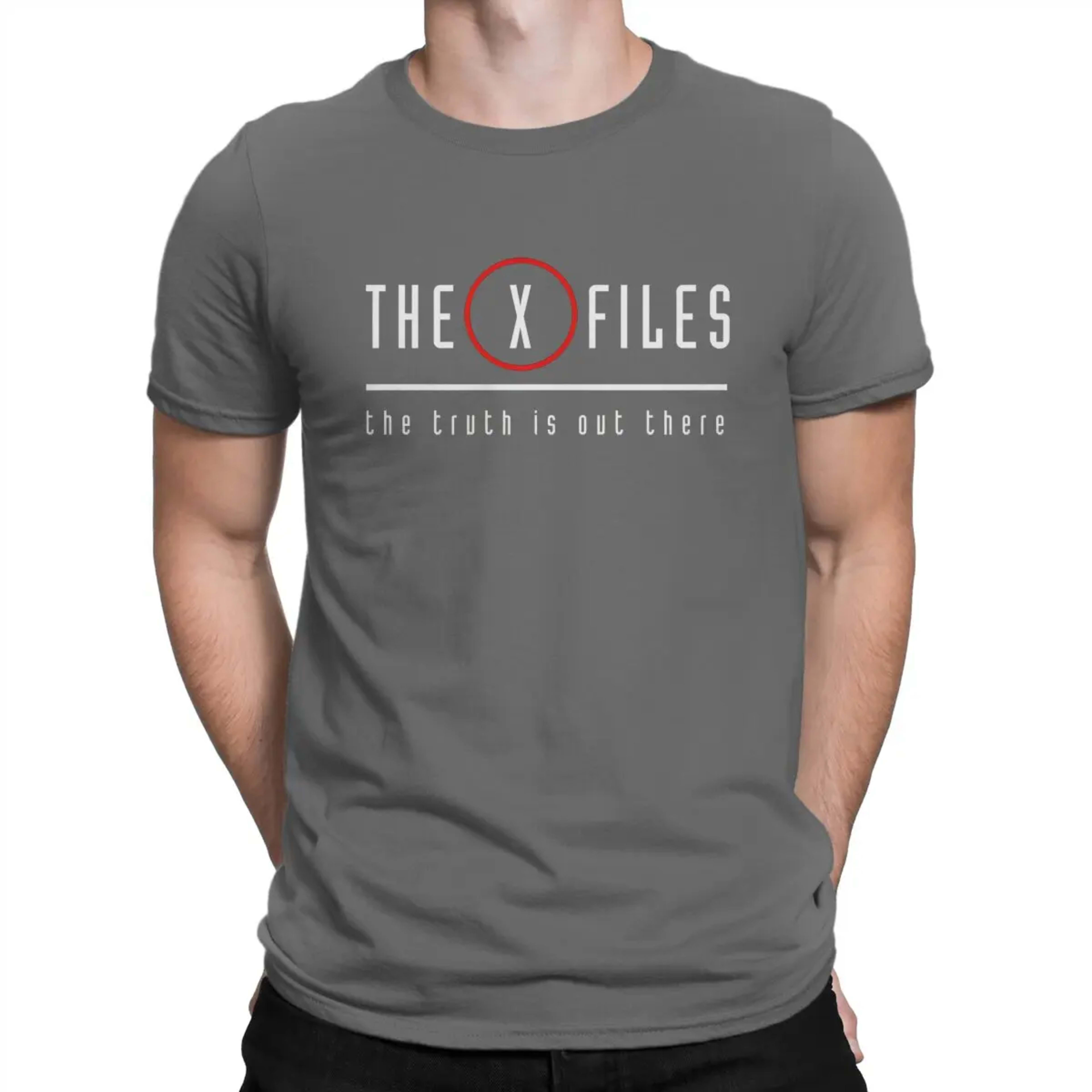 Men's T-Shirts The Truth Is Out There Crazy 100% Cotton Tee Shirt Short Sleeve The X Files T Shirt Crewneck Tops New Arr 8