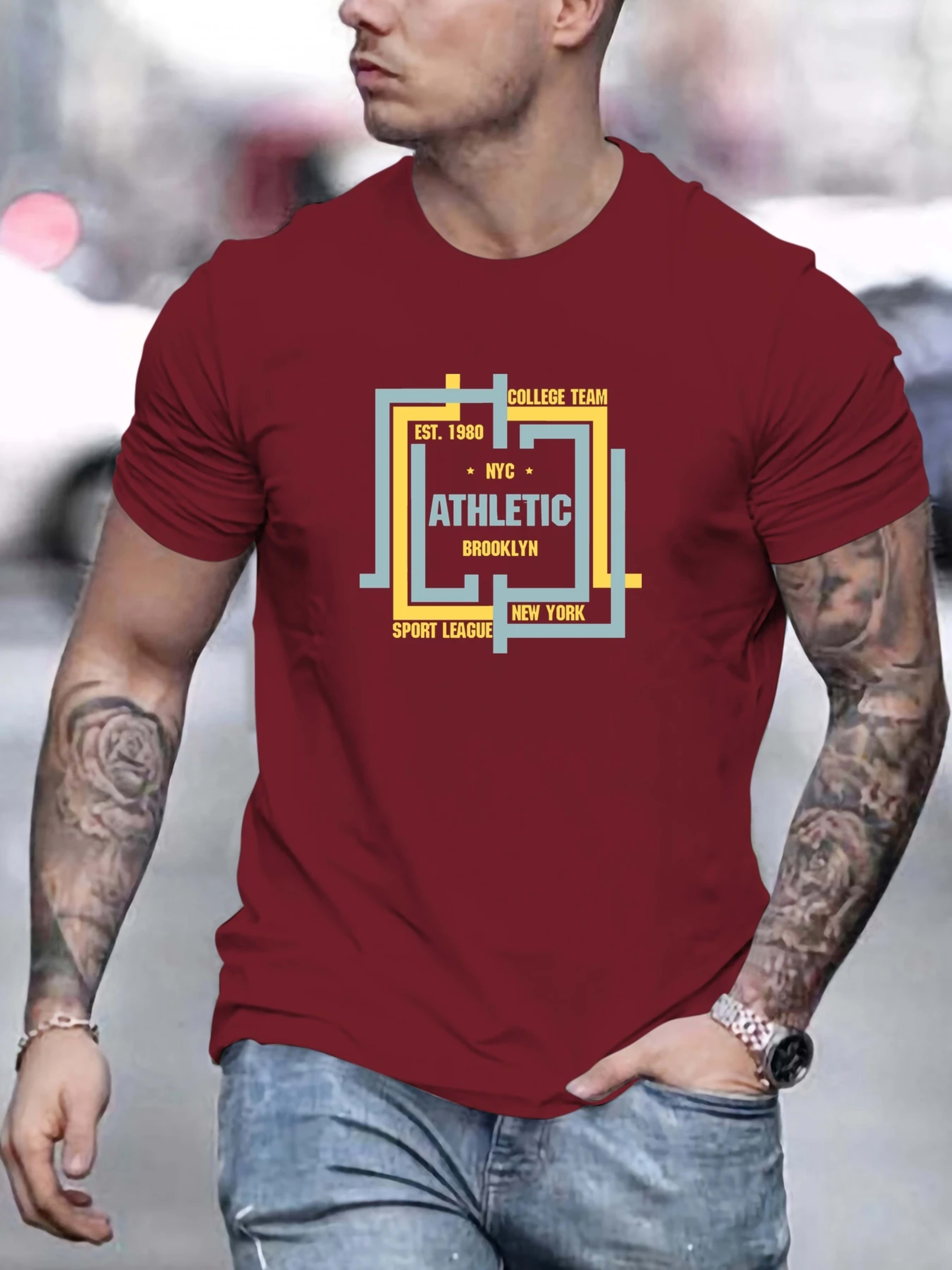 T Shirt for Man 100% Cotton Summer Round Neck Short Sleeve Graphic Print Breathable Streetwear Fashion Leisure Cool T-sh