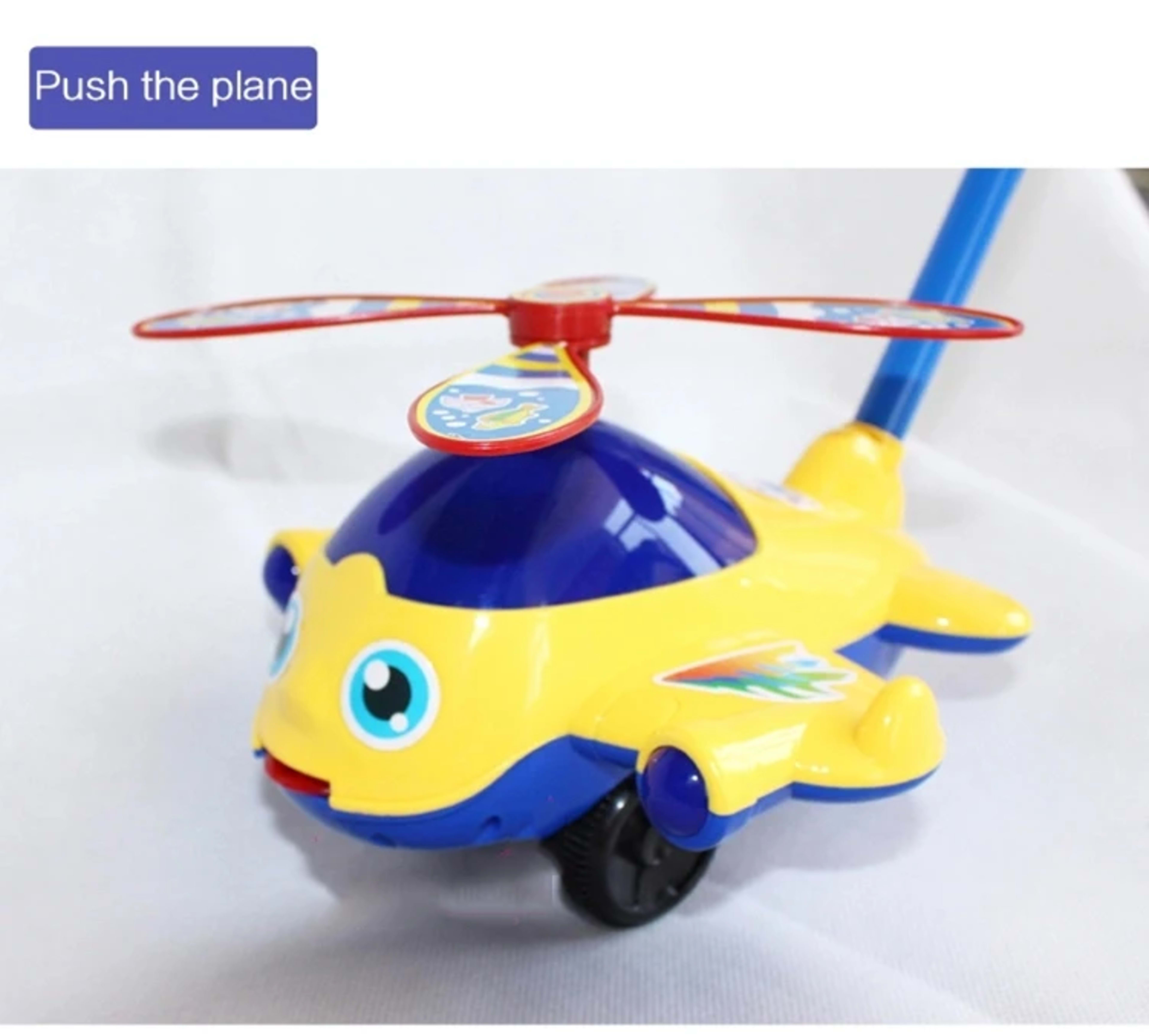Baby Walker Toy Hand Push Toddler Toy Plane Car Toy Push Along Walking Toy for Kids Children Boys Girls Outdoor 10